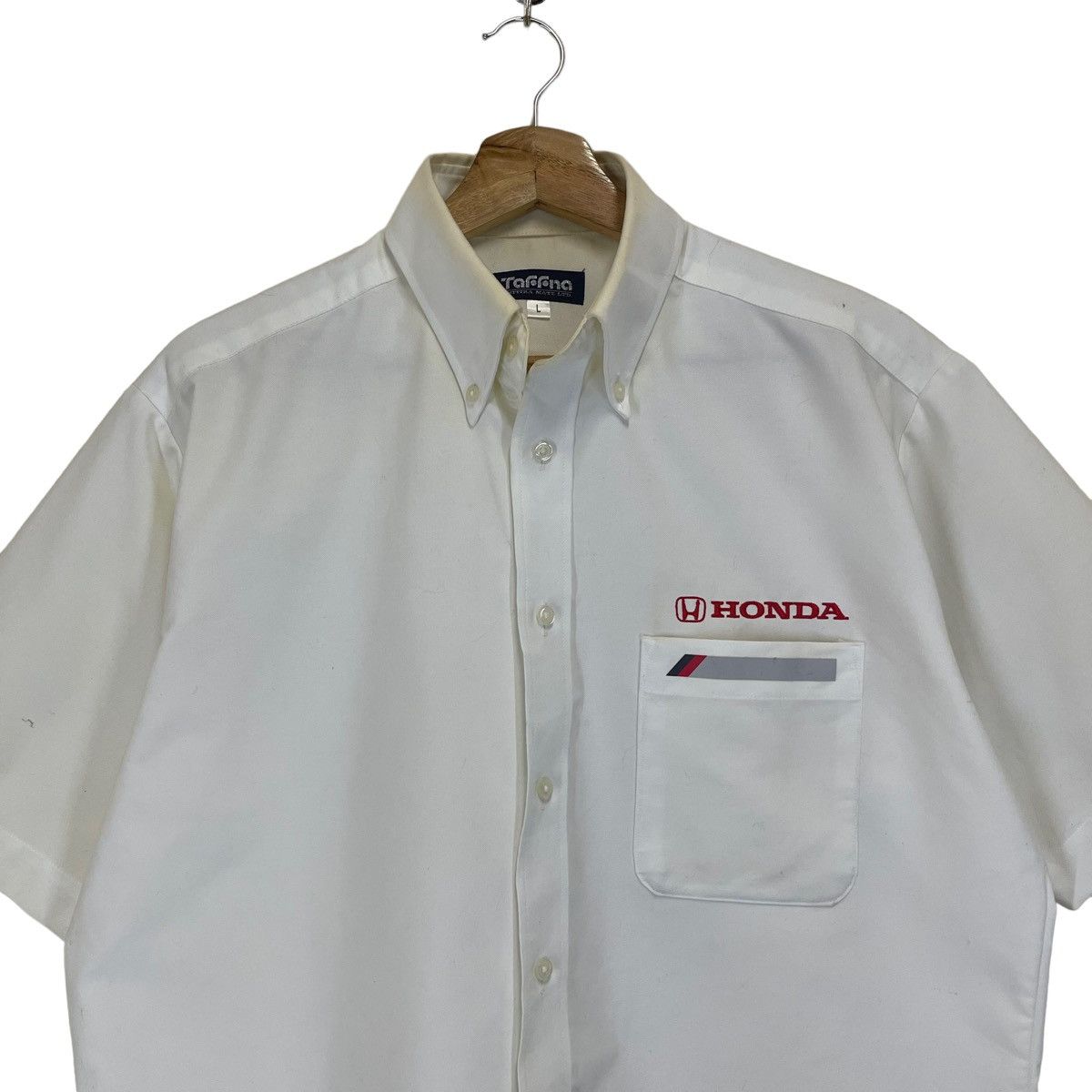 Honda Vintage 90s Honda Workwear Small Logo Shirt Size US M / EU 48-50 / 2 - 4 Thumbnail