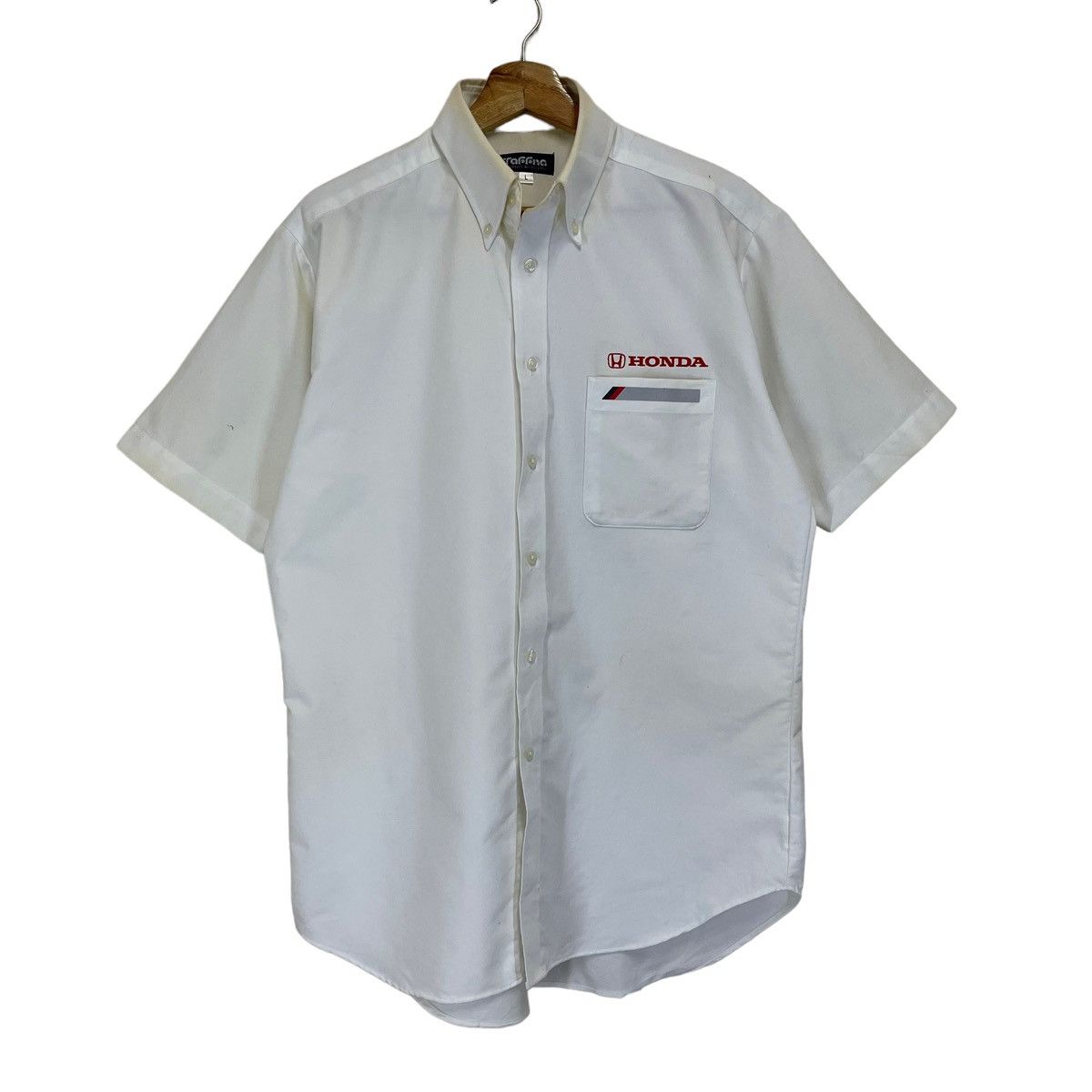 Honda Vintage 90s Honda Workwear Small Logo Shirt Size US M / EU 48-50 / 2 - 1 Thumbnail