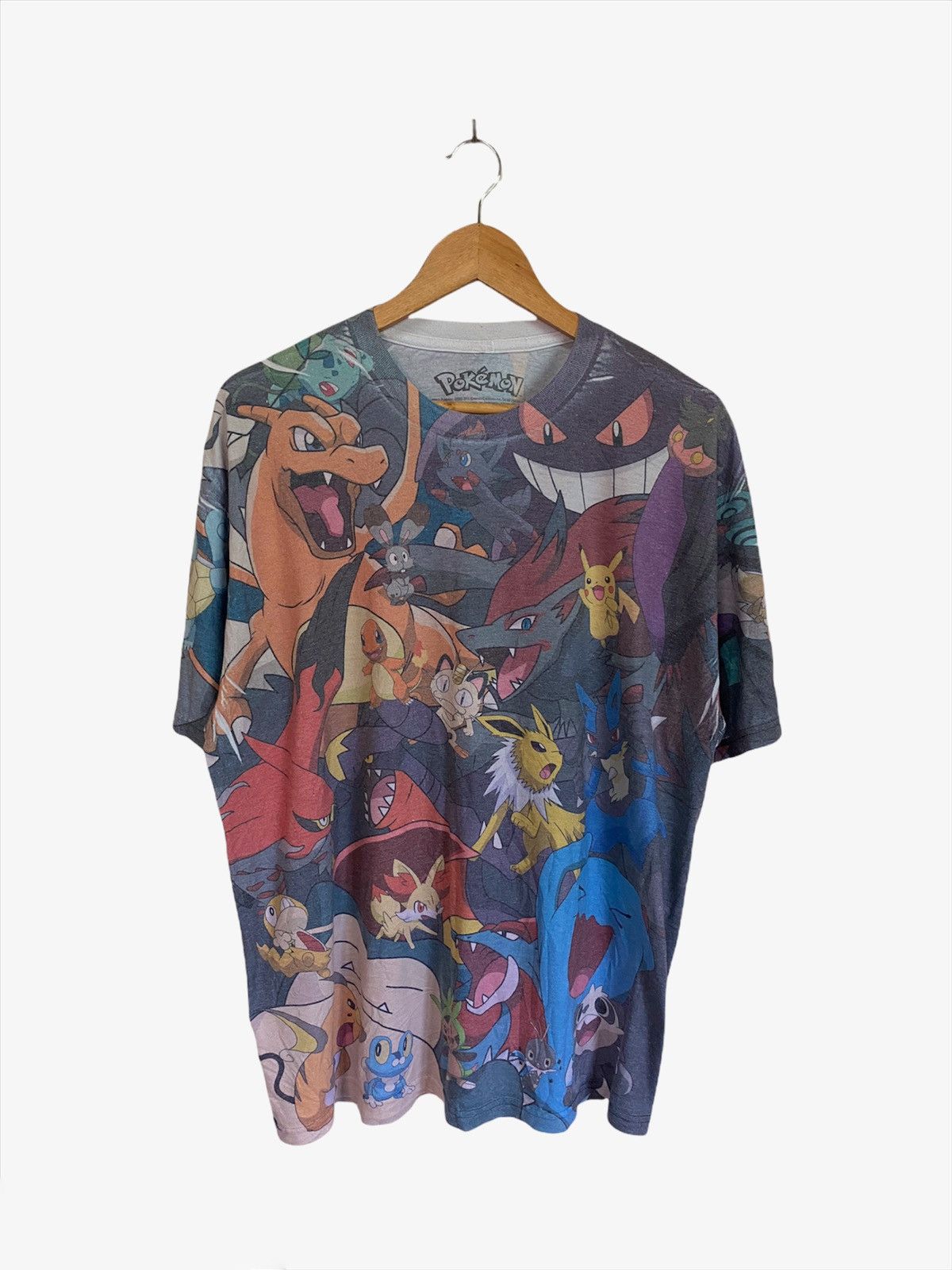 image of Nintendo x Pokemon Fullprint Characters XL Tshirt, Men's