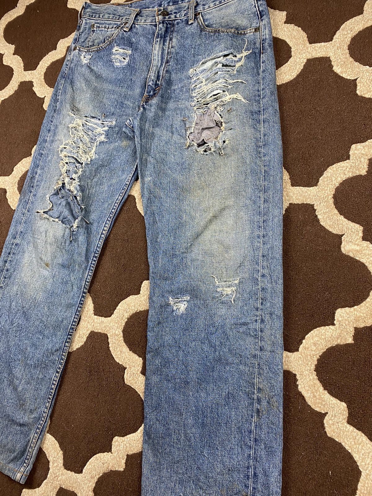 Levi's × Vintage Vintage Levis 503 Custom Distressed Size US 33 - 6 Thumbnail
