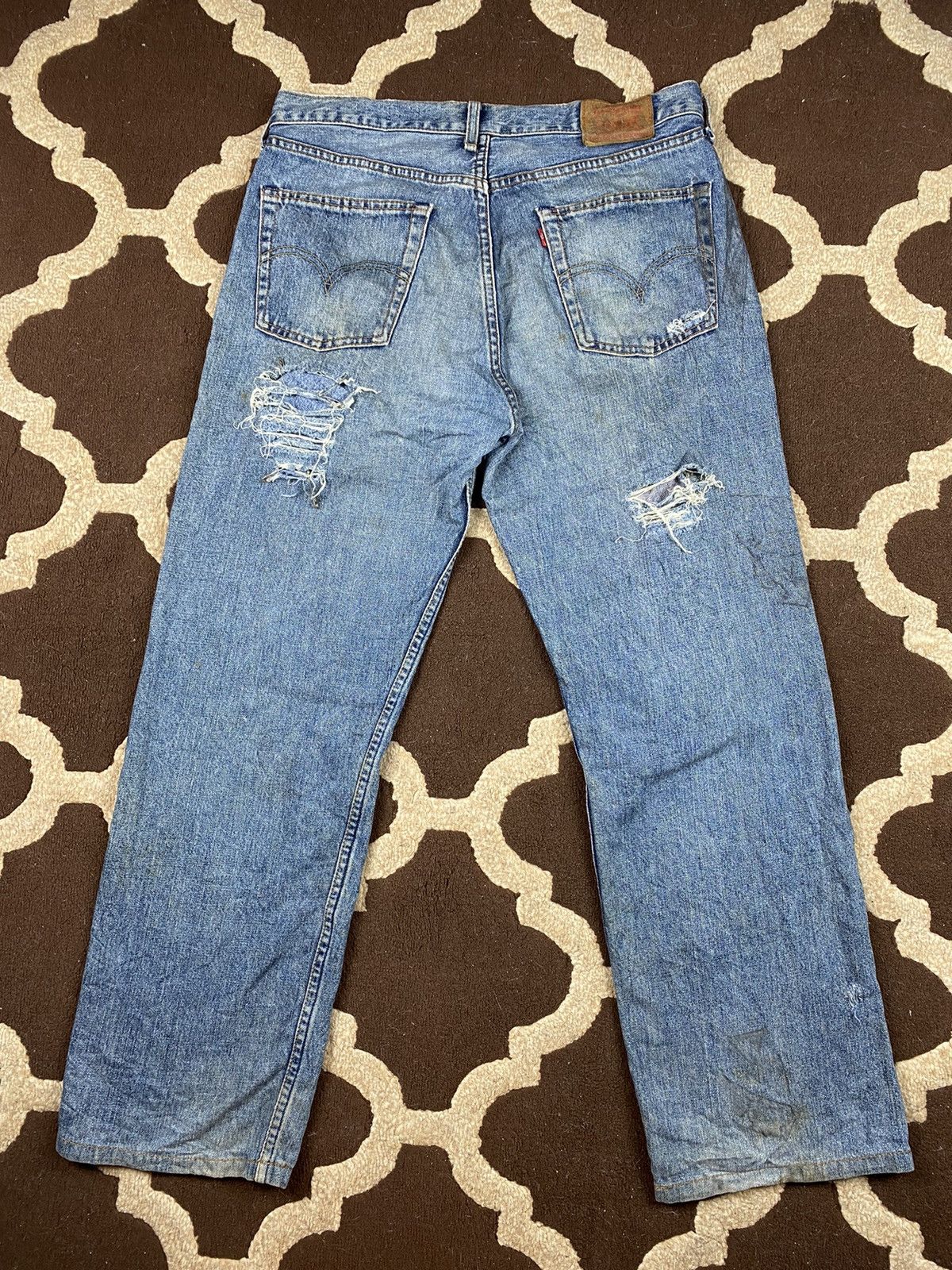 Levi's × Vintage Vintage Levis 503 Custom Distressed Size US 33 - 3 Thumbnail