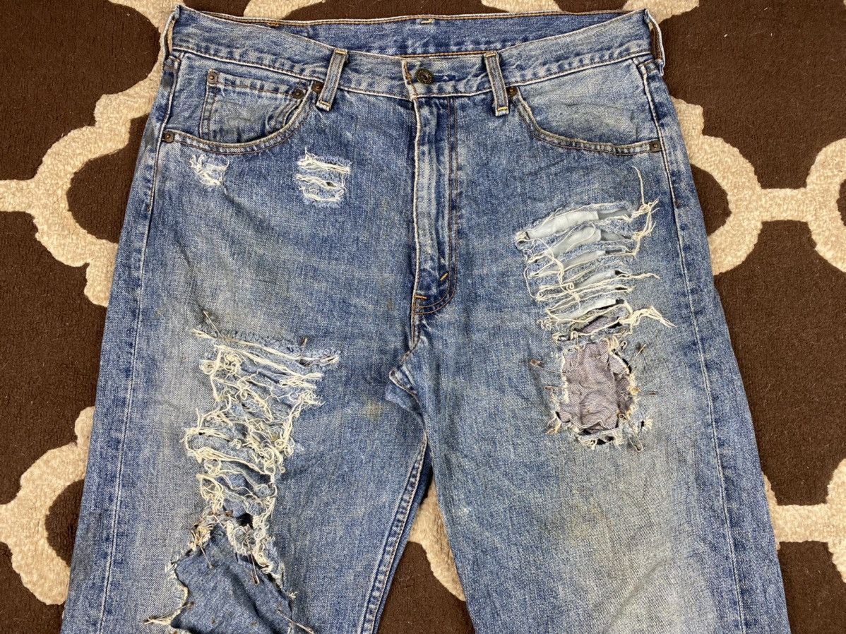 Levi's × Vintage Vintage Levis 503 Custom Distressed Size US 33 - 10 Thumbnail