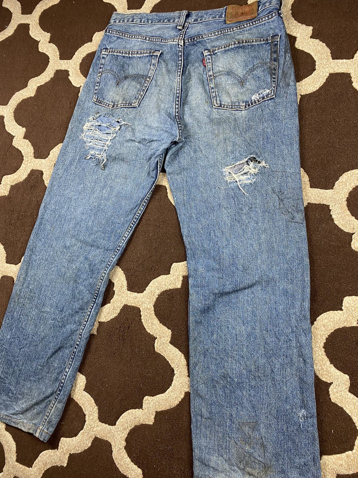 Levi's × Vintage Vintage Levis 503 Custom Distressed Size US 33 - 14 Thumbnail