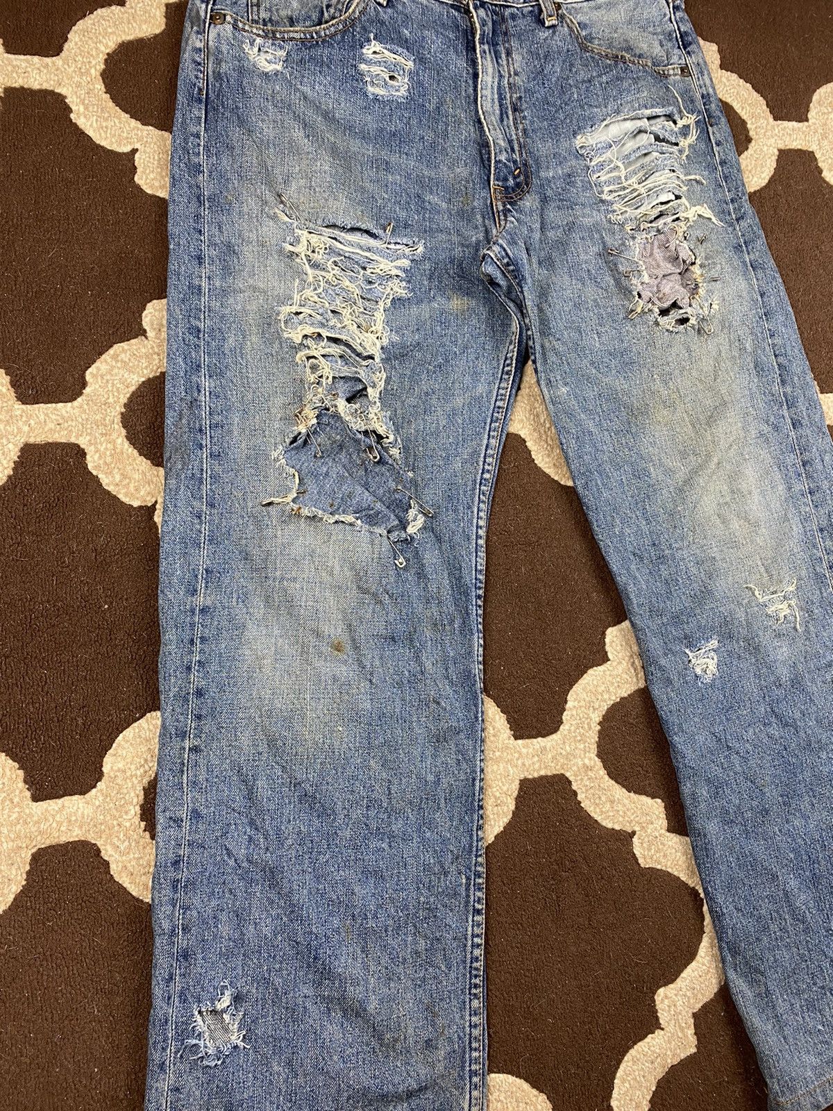Levi's × Vintage Vintage Levis 503 Custom Distressed Size US 33 - 7 Thumbnail