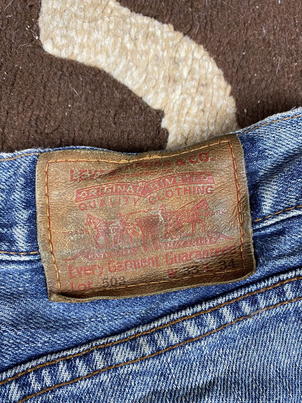 Levi's × Vintage Vintage Levis 503 Custom Distressed Size US 33 - 4 Thumbnail