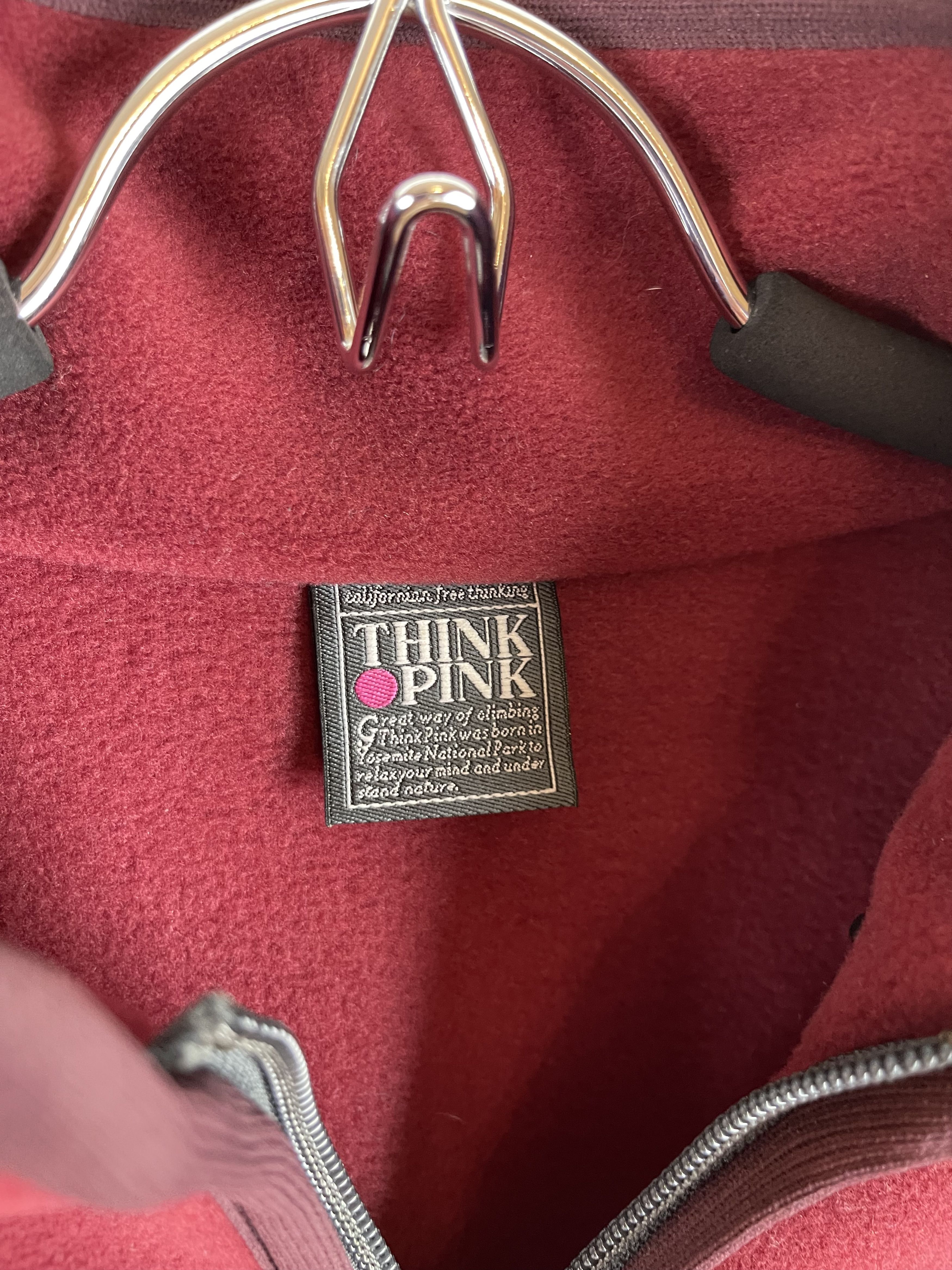 Japanese Brand Think Pink vintage fleece with wool sleeve hype jacket Size US S / EU 44-46 / 1 - 6 Thumbnail