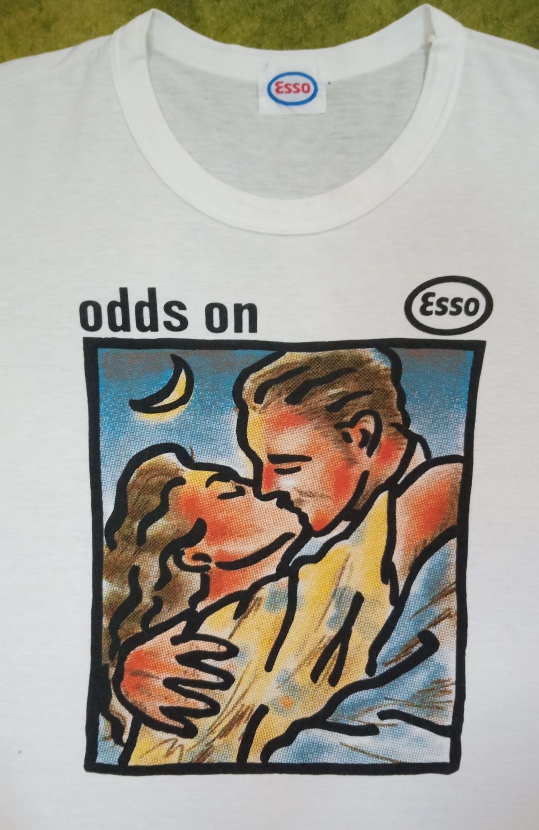Vintage × basketcase gallery Vintage 80s Esso x Odds On Movie/Novel Promo T-shirt Size US M / EU 48-50 / 2 - 3 Thumbnail