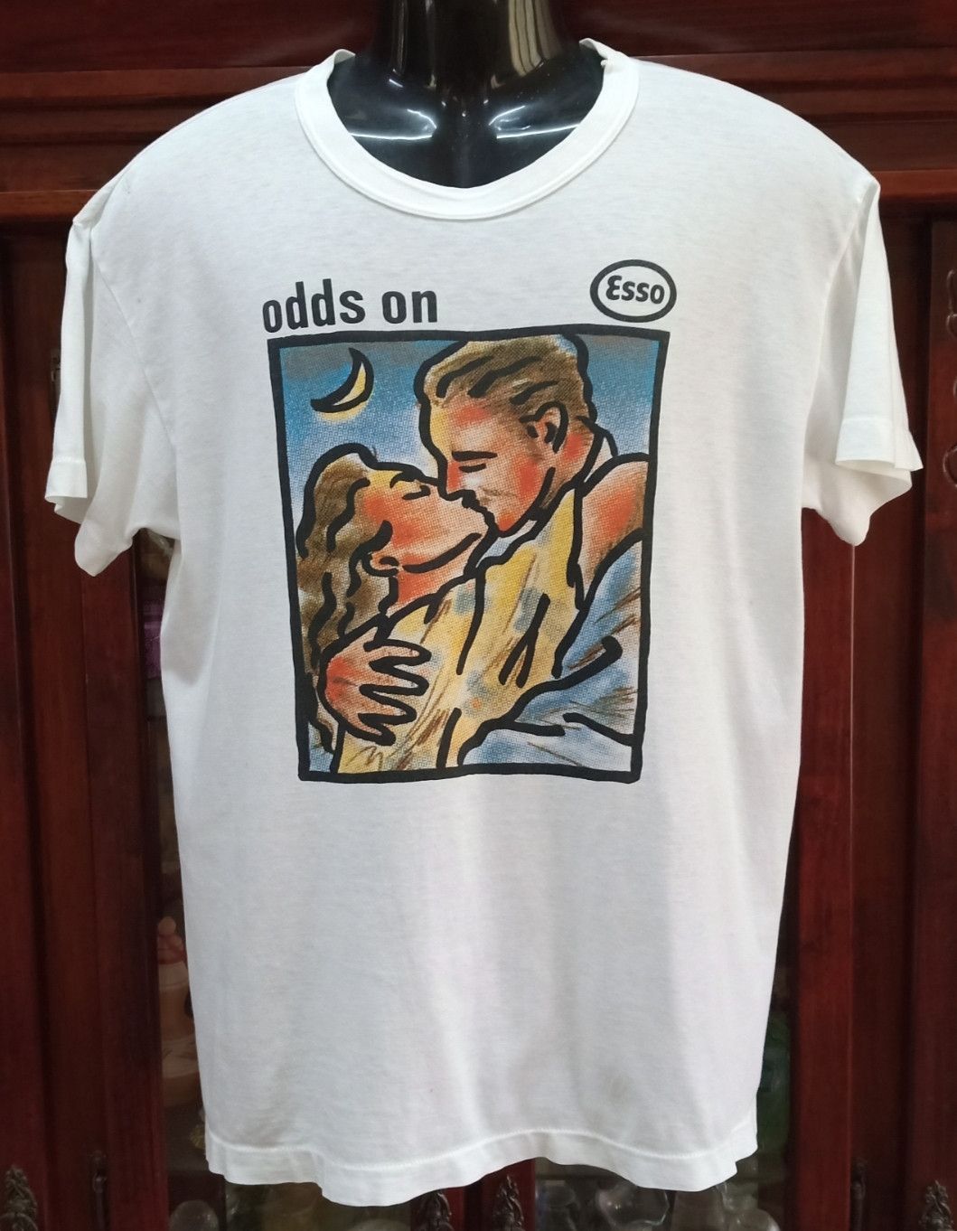 Vintage × basketcase gallery Vintage 80s Esso x Odds On Movie/Novel Promo T-shirt Size US M / EU 48-50 / 2 - 1 Thumbnail