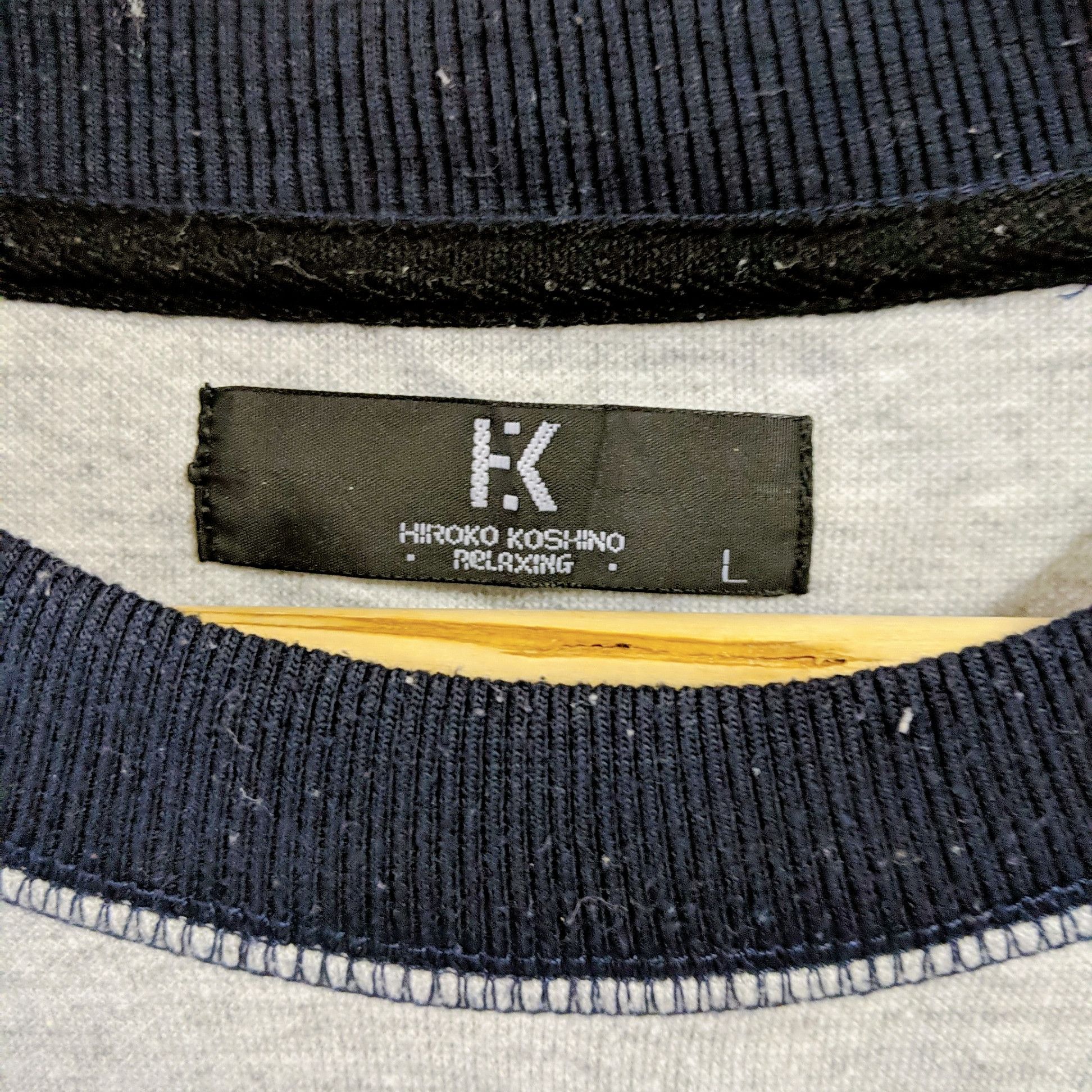 Hiroko Koshino Homme × Japanese Brand × Vintage Vintage HIROKO KOSHINO Japan Relaxing Sweatshirt Knitwear Size US L / EU 52-54 / 3 - 2 Thumbnail