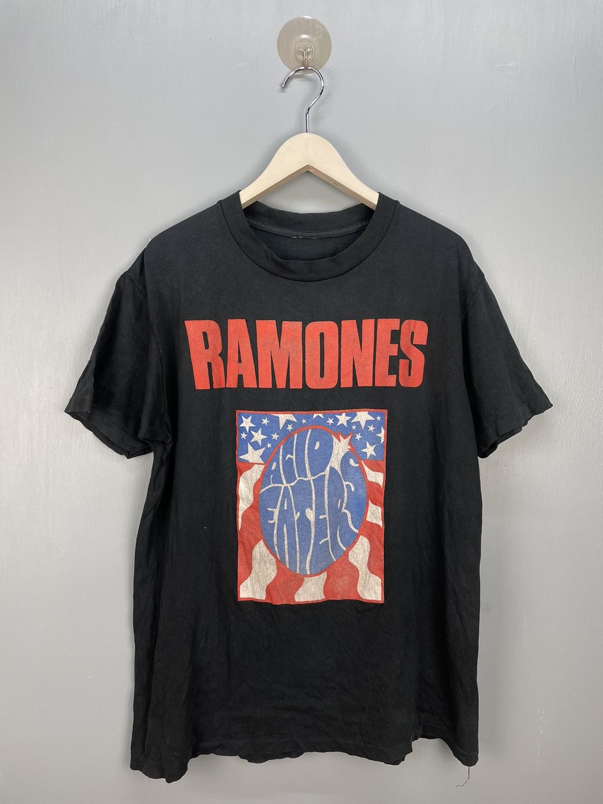 image of Band Tees x Vintage 90's Ramones Acid Eaters Japan Tour T Shirt in Black, Men's (Size Large)