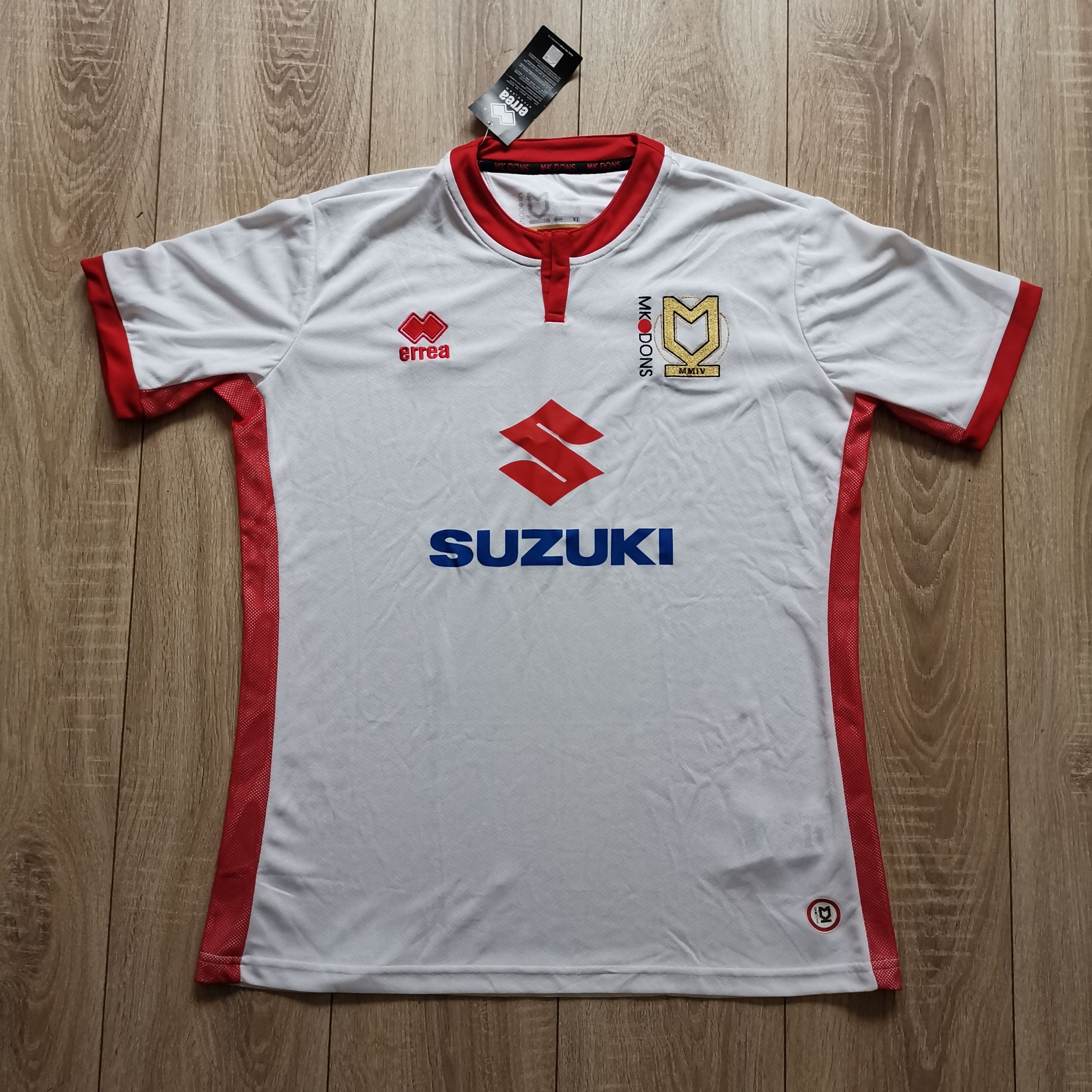 Other Errea MK Dons 2017 2018 home soccer jersey football shirt Size US XL / EU 56 / 4 - 2 Thumbnail