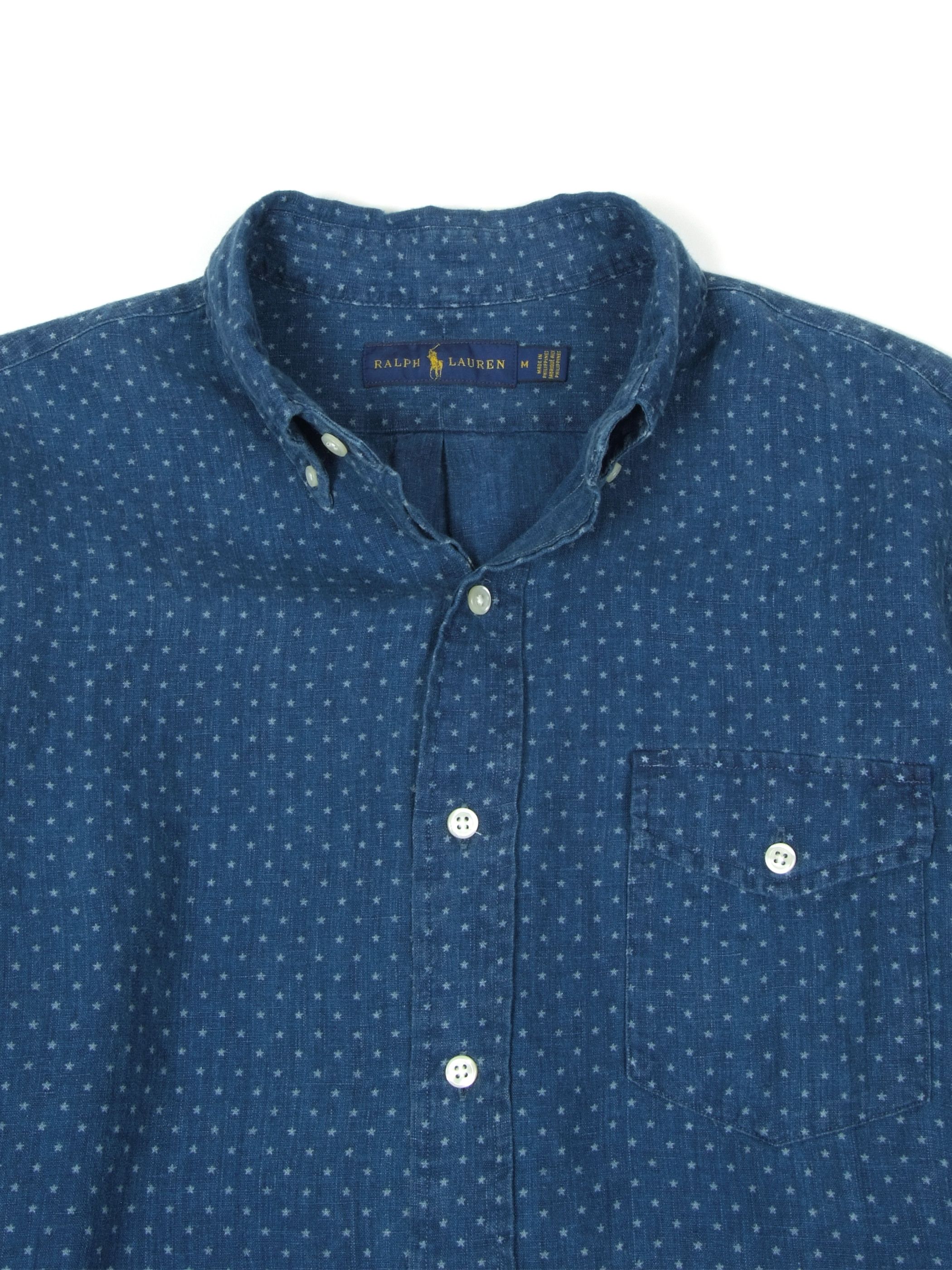 Polo Ralph Lauren Polo Ralph Lauren Linen Star Print Shirt (M) Size US M / EU 48-50 / 2 - 2 Thumbnail