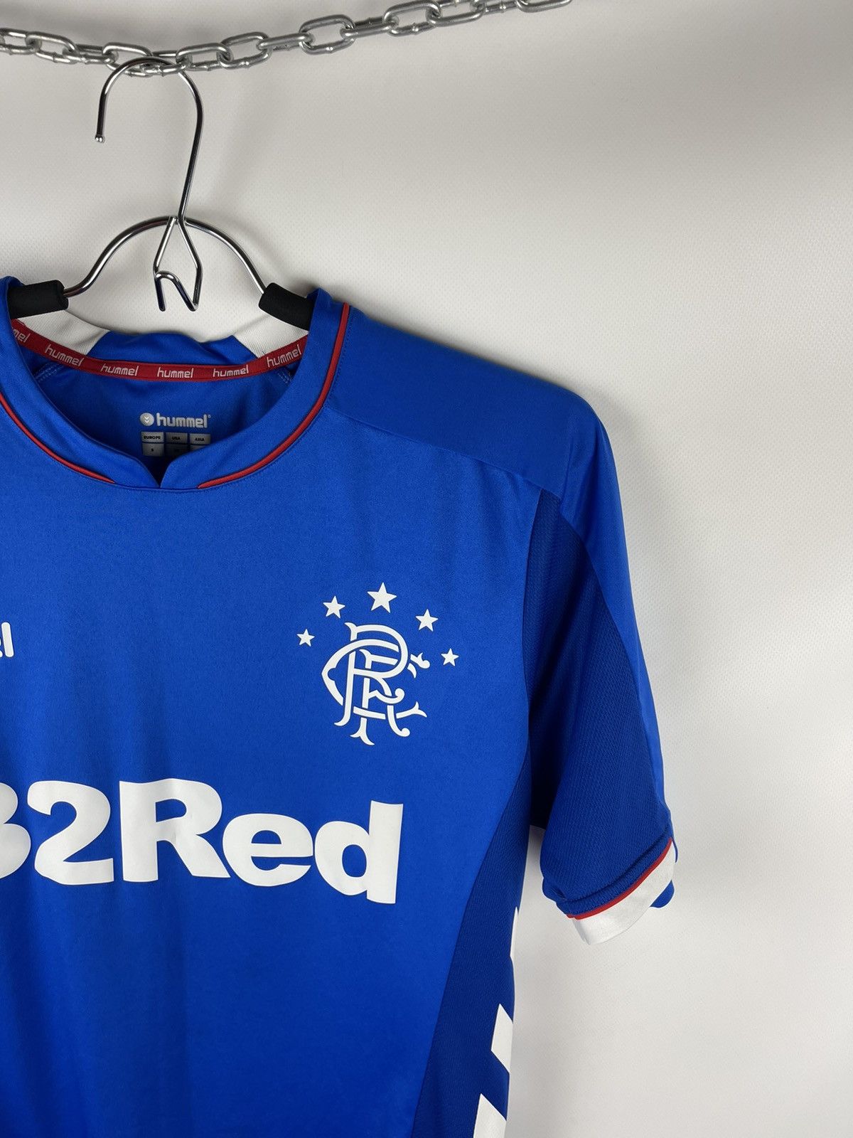 Hummel Hummel Rangers 2018 2019 home soccer jersey football shirt Size US S / EU 44-46 / 1 - 3 Thumbnail