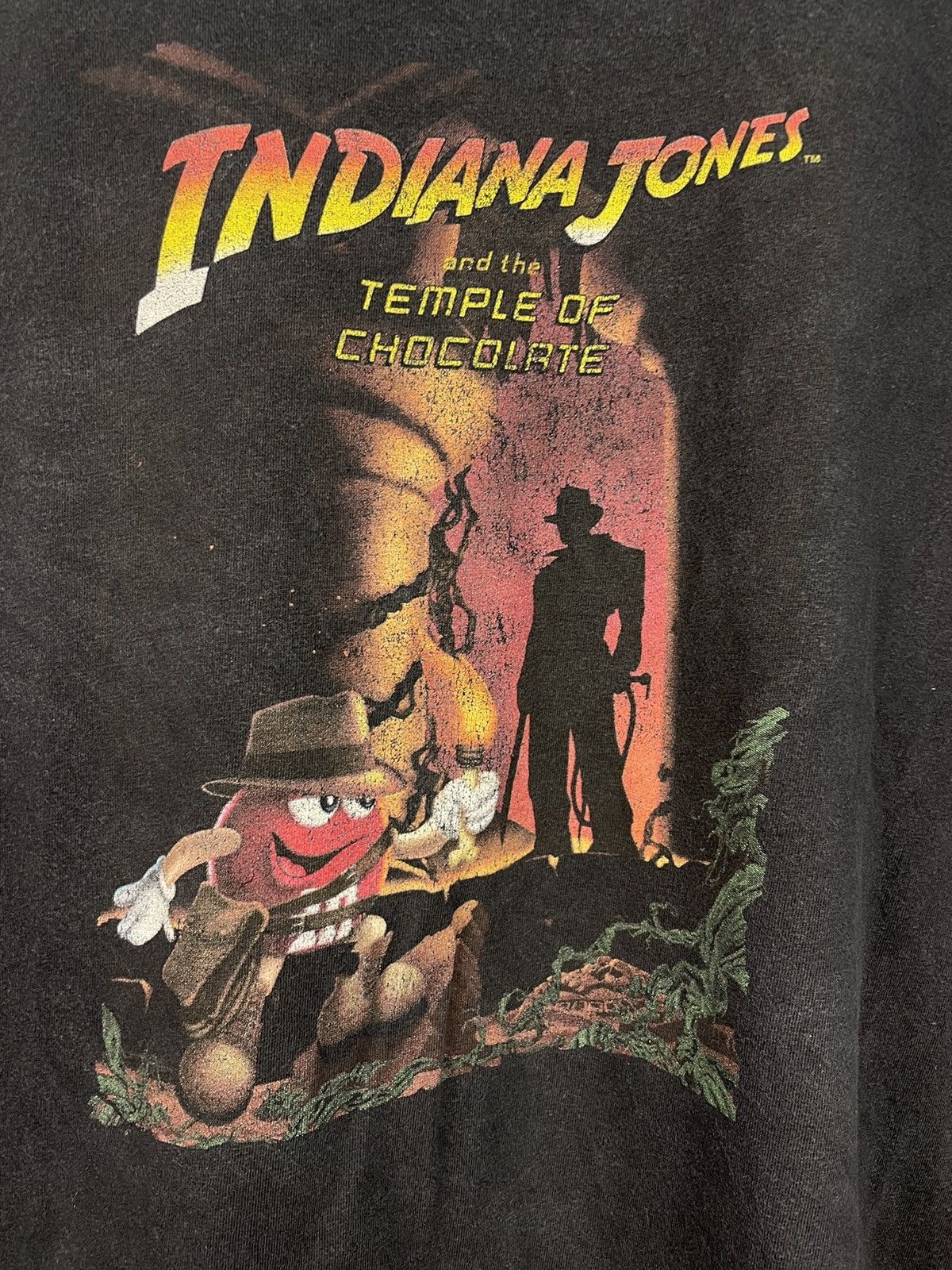 Cartoon Network Vintage Y2K Indiana Jones X M&M chocolate t shirt Size US XL / EU 56 / 4 - 4 Thumbnail
