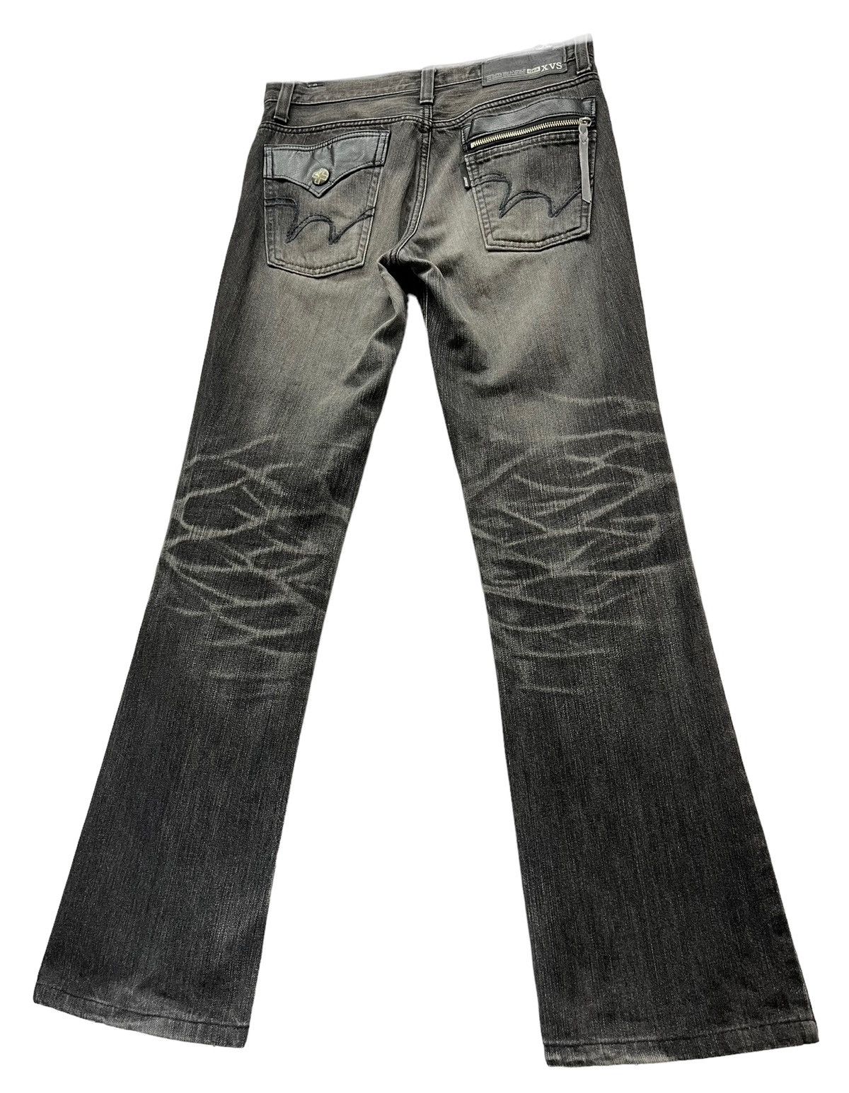 Edwin 🔥EDWIN XVS JAPAN Vintage Distressed Black Minimalist Flare Size US 31 - 1 Thumbnail