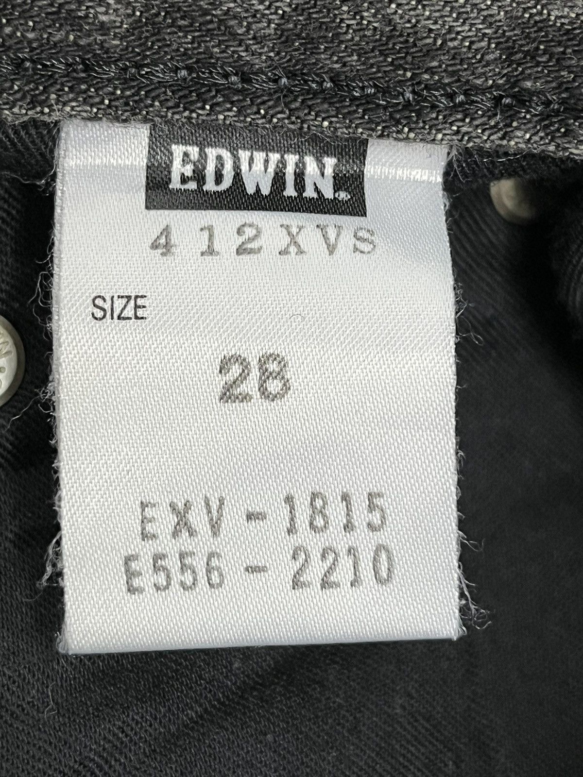 Edwin 🔥EDWIN XVS JAPAN Vintage Distressed Black Minimalist Flare Size US 31 - 9 Thumbnail