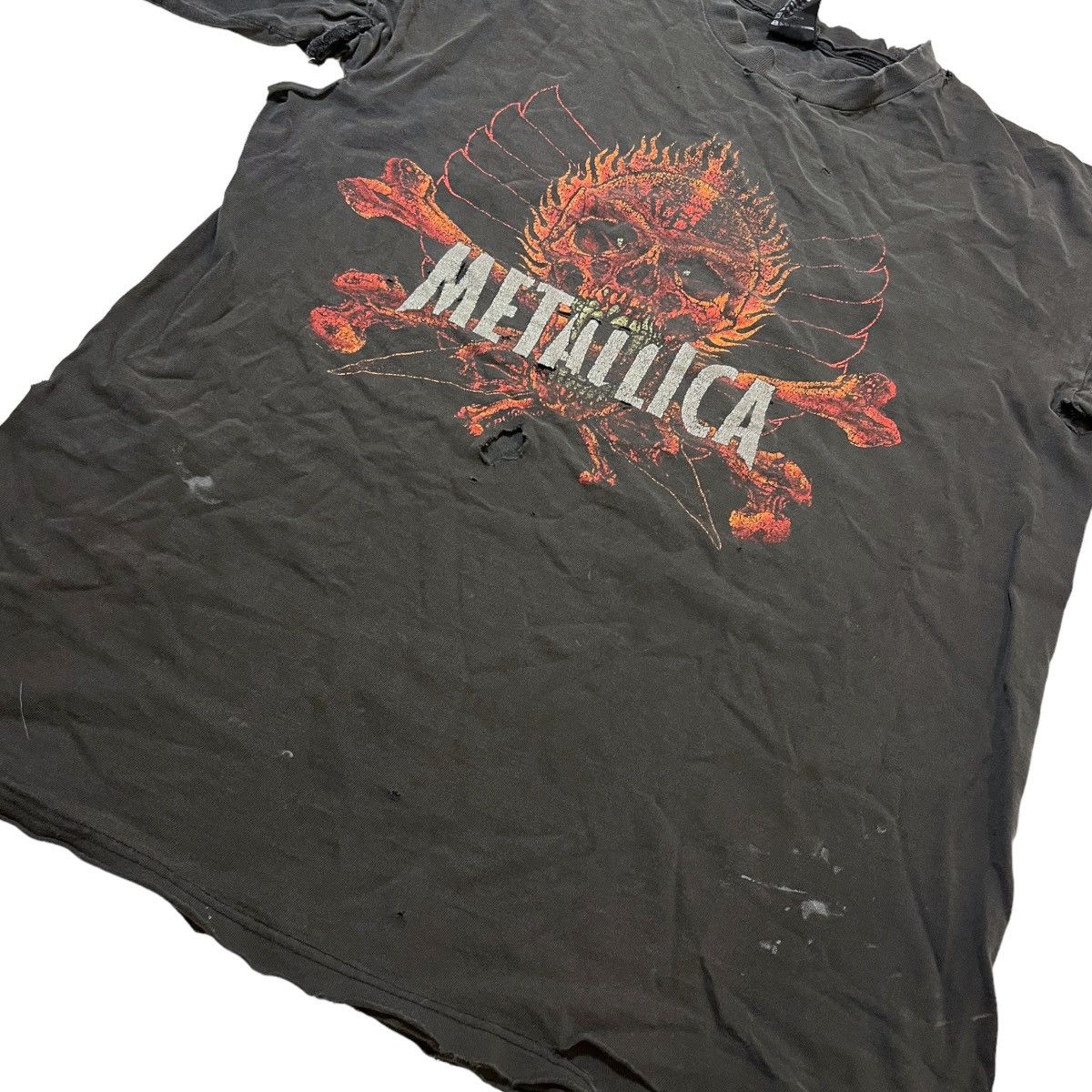 Giant × Metallica × Vintage 90s Thrashed Metallica Pushead Tee Size US L / EU 52-54 / 3 - 3 Thumbnail