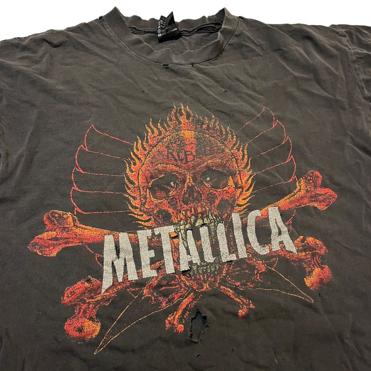 Giant × Metallica × Vintage 90s Thrashed Metallica Pushead Tee Size US L / EU 52-54 / 3 - 2 Thumbnail