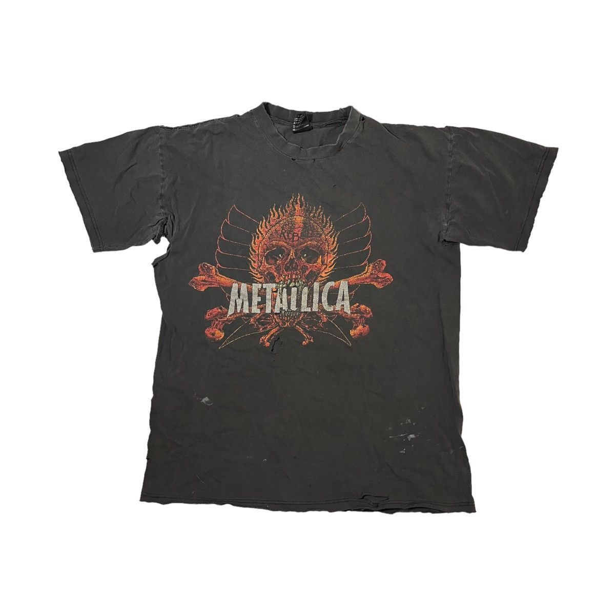Giant × Metallica × Vintage 90s Thrashed Metallica Pushead Tee Size US L / EU 52-54 / 3 - 1 Thumbnail