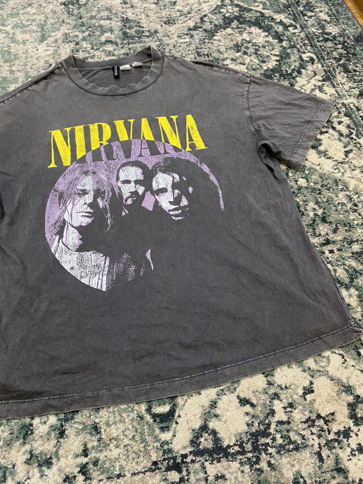 Band Tees × Nirvana H&M x Nirvana Vintage Style Oversized T-Shirt Size US L / EU 52-54 / 3 - 3 Thumbnail