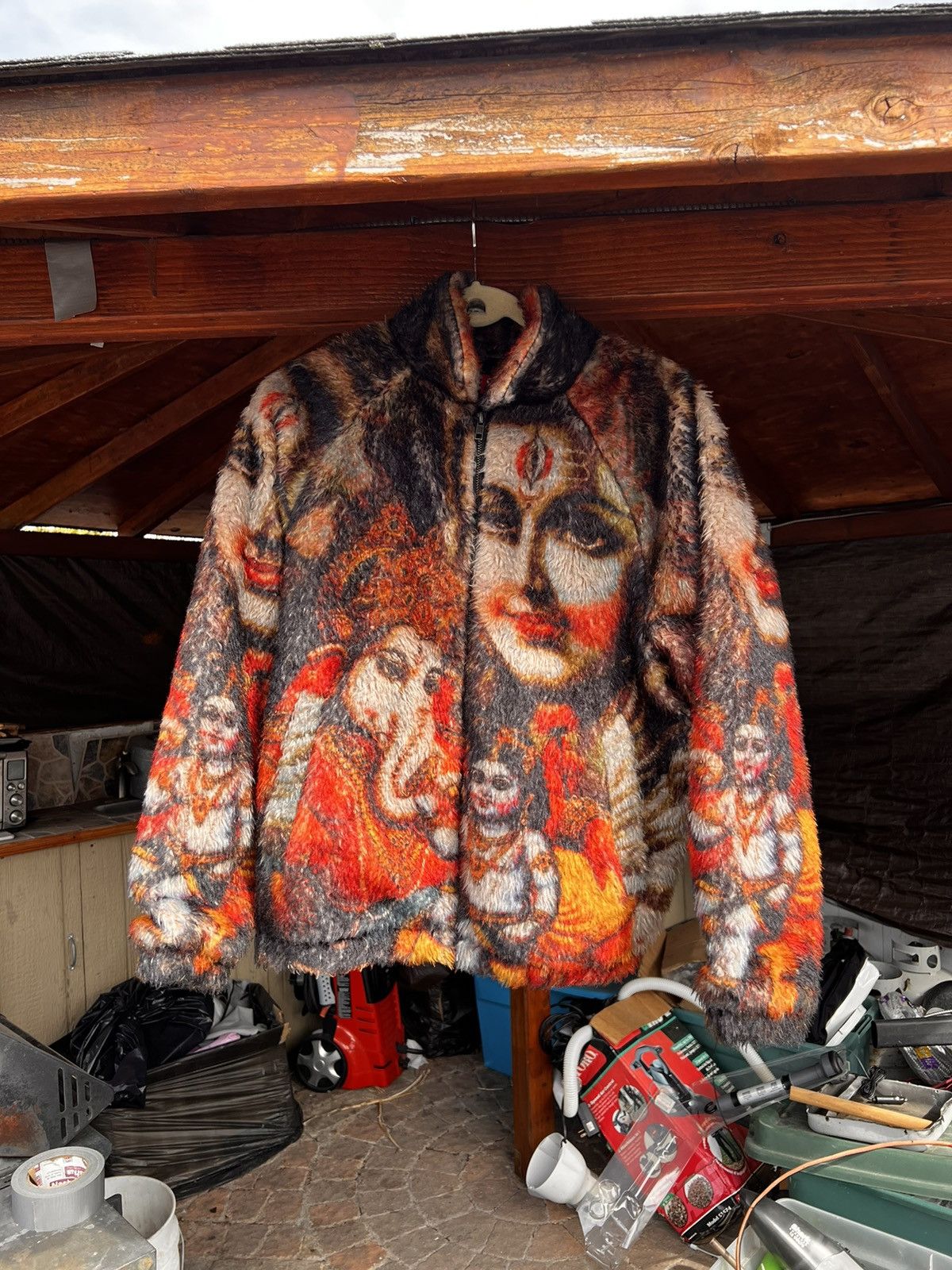 Supreme Supreme Ganesh Faux Fur jacket | Grailed