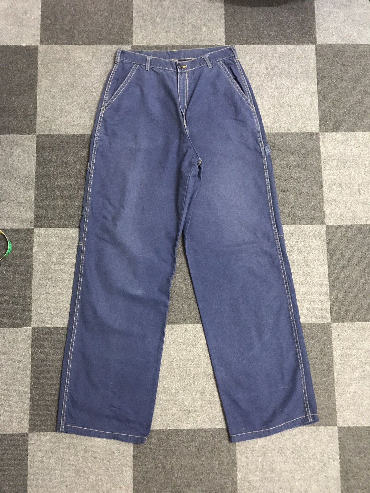 Japanese Brand × Vintage 💥BAGGY💥ROUGH&TOUGH Japan Duck Canvas Baggy Carpenter Pant Size US 29 - 3 Thumbnail