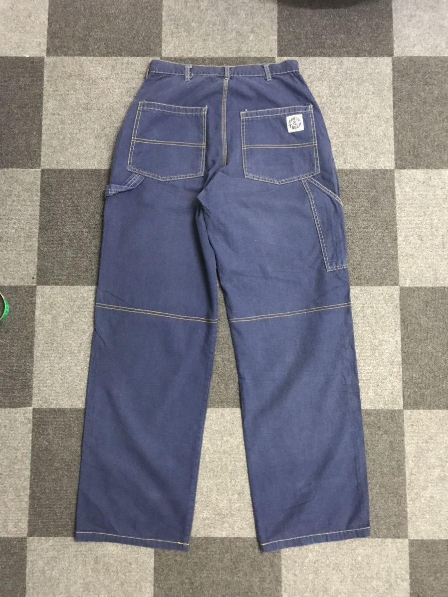 Japanese Brand × Vintage 💥BAGGY💥ROUGH&TOUGH Japan Duck Canvas Baggy Carpenter Pant Size US 29 - 11 Thumbnail