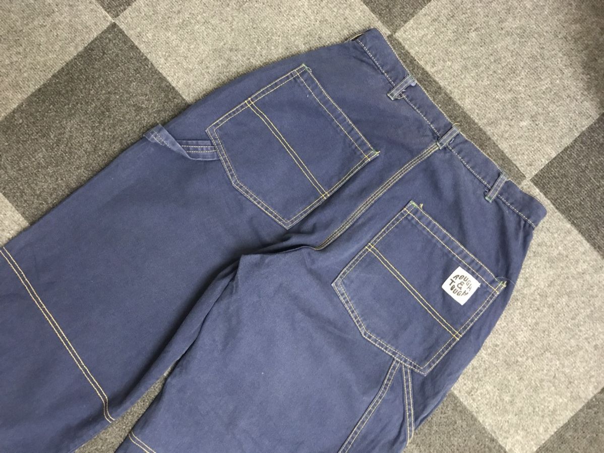 Japanese Brand × Vintage 💥BAGGY💥ROUGH&TOUGH Japan Duck Canvas Baggy Carpenter Pant Size US 29 - 12 Thumbnail