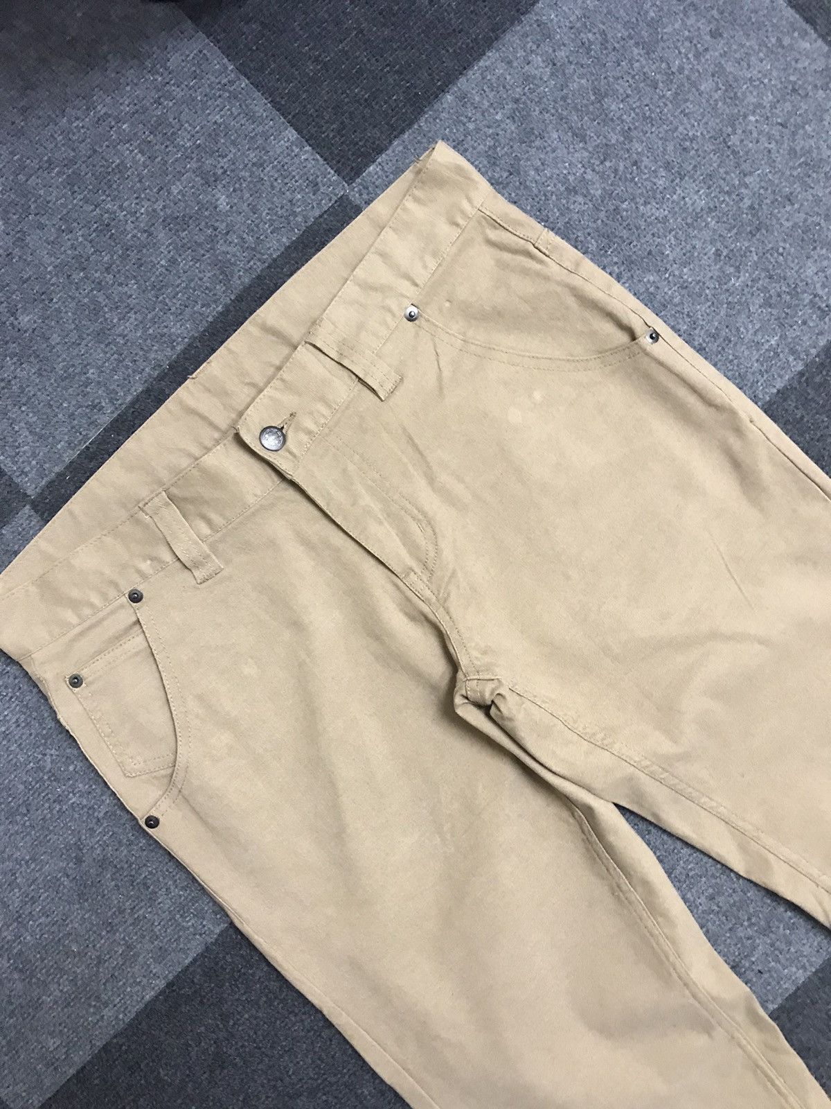 Japanese Brand ROOT THREE Japan Skinny Buckle Back Pant Size US 34 / EU 50 - 2 Thumbnail