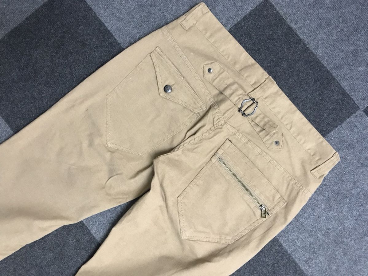 Japanese Brand ROOT THREE Japan Skinny Buckle Back Pant Size US 34 / EU 50 - 9 Thumbnail