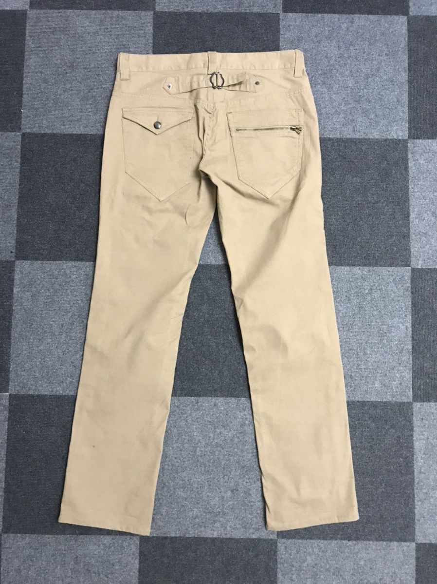 Japanese Brand ROOT THREE Japan Skinny Buckle Back Pant Size US 34 / EU 50 - 8 Thumbnail