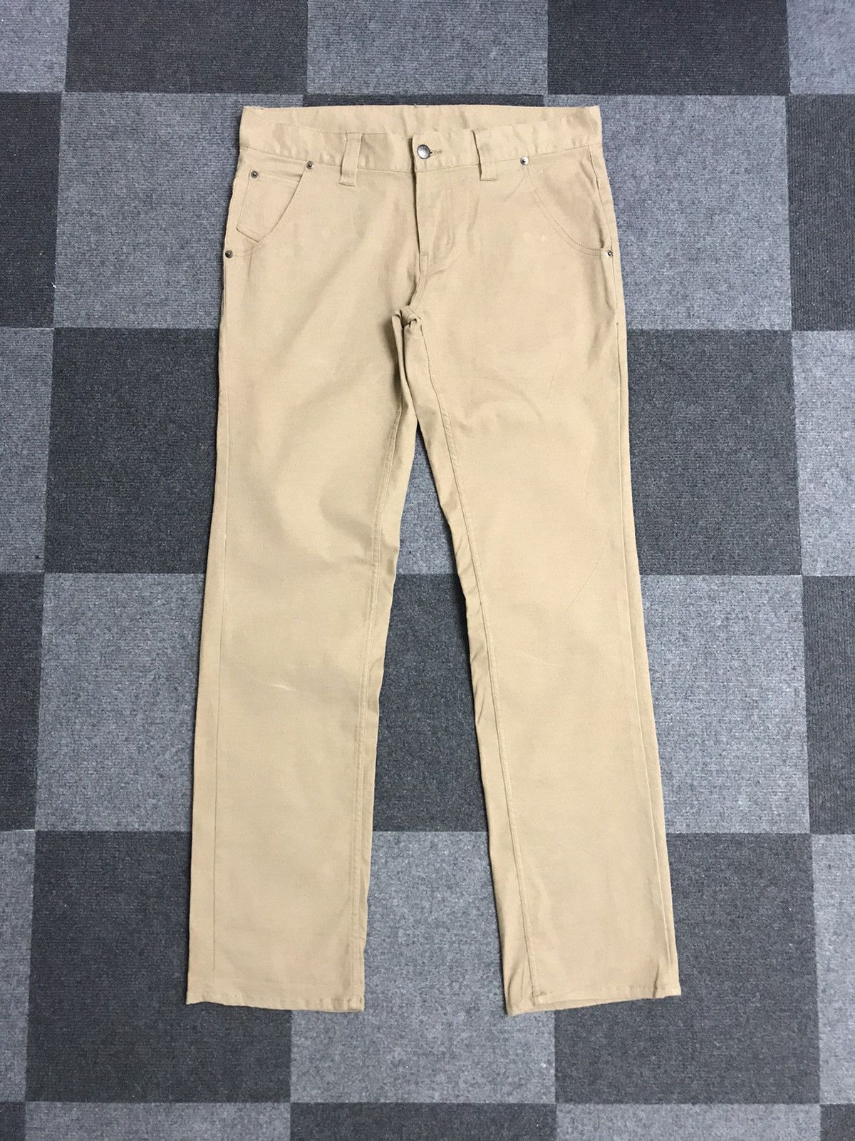 Japanese Brand ROOT THREE Japan Skinny Buckle Back Pant Size US 34 / EU 50 - 1 Thumbnail