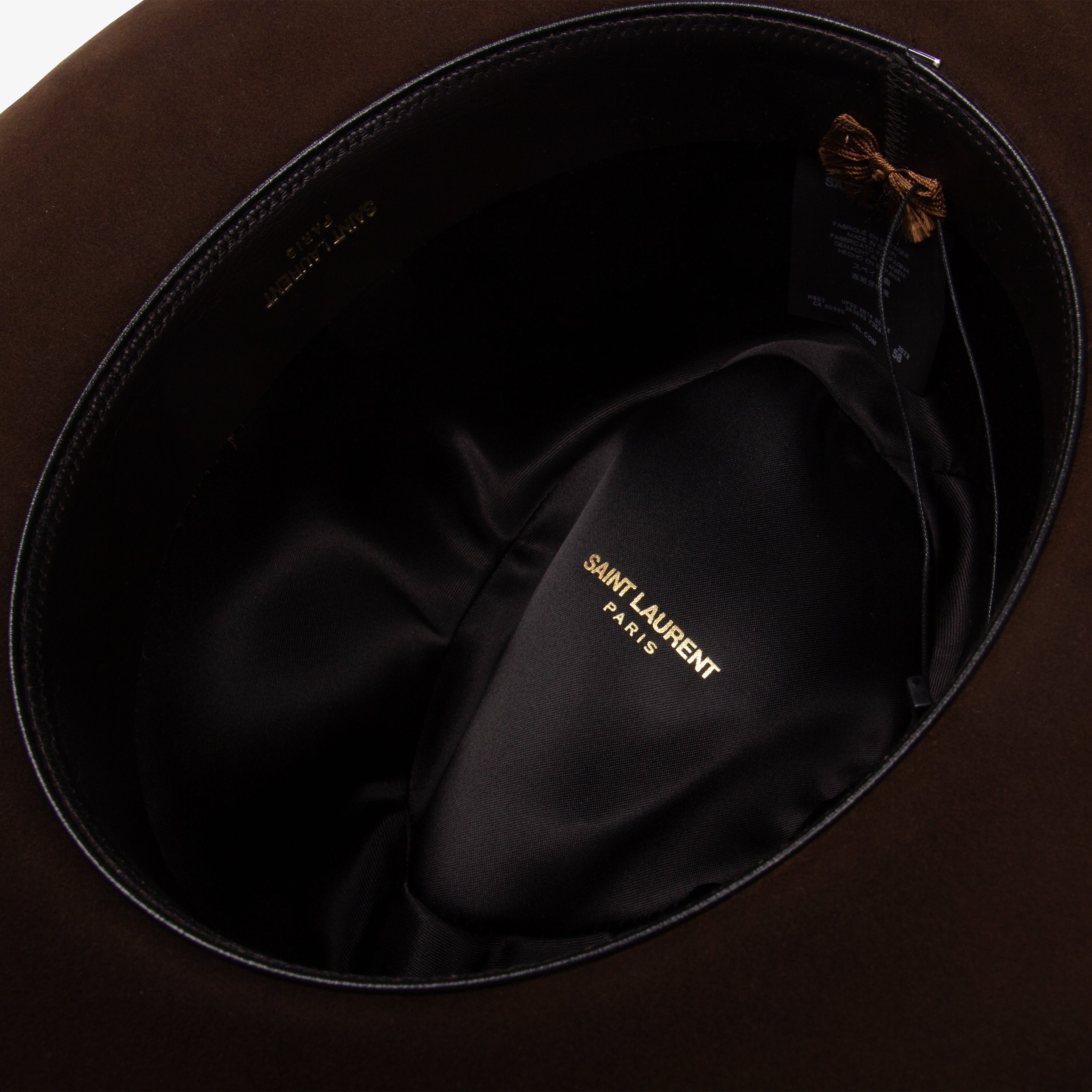 Saint Laurent Paris SAINT LAURENT SS14 BROWN HAT Size ONE SIZE - 3 Thumbnail