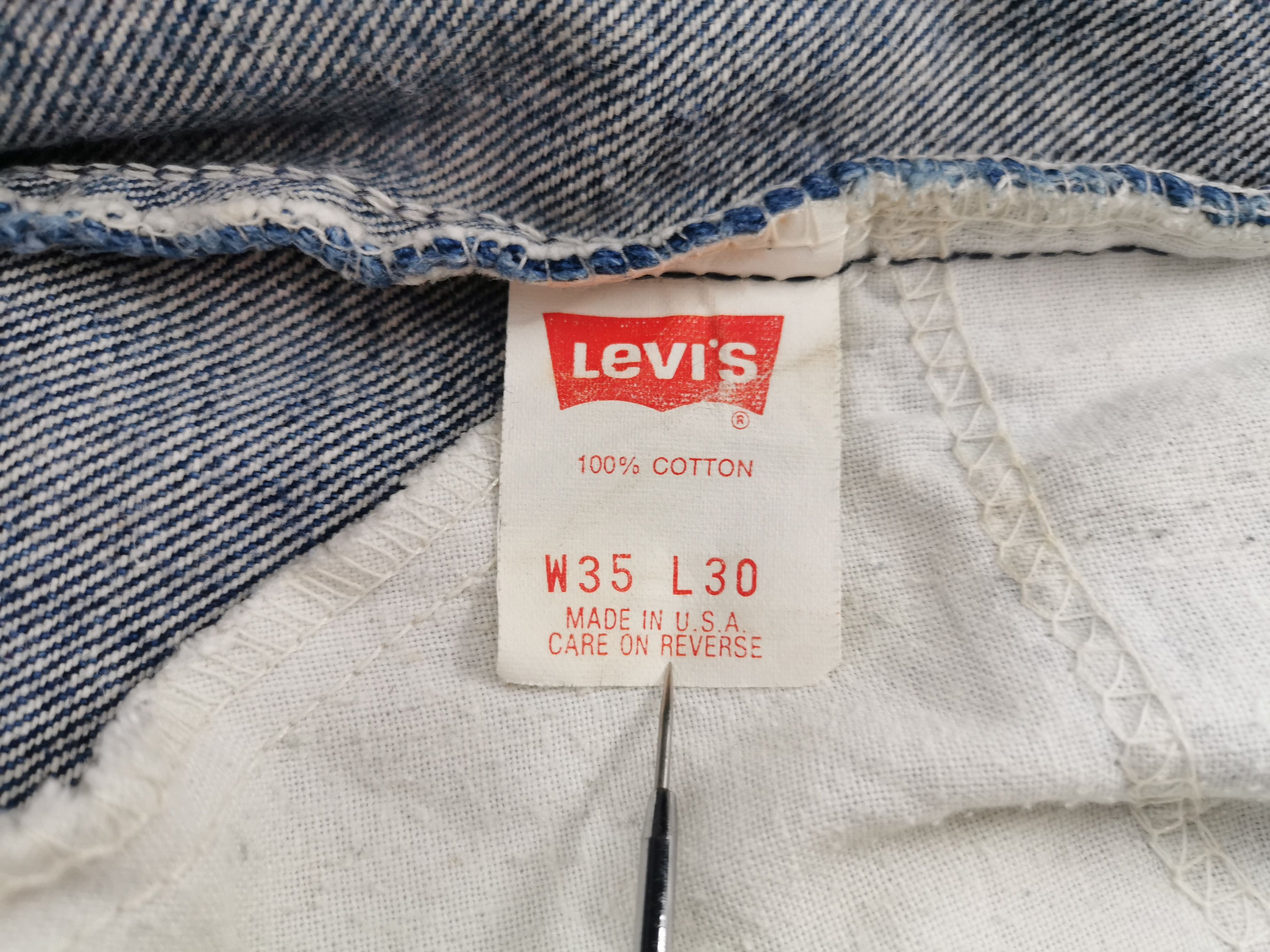 Levi's Vintage Levis Lot 517 Denim Jeans Made In USA Size 35/35x30 Size US 35 - 9 Thumbnail