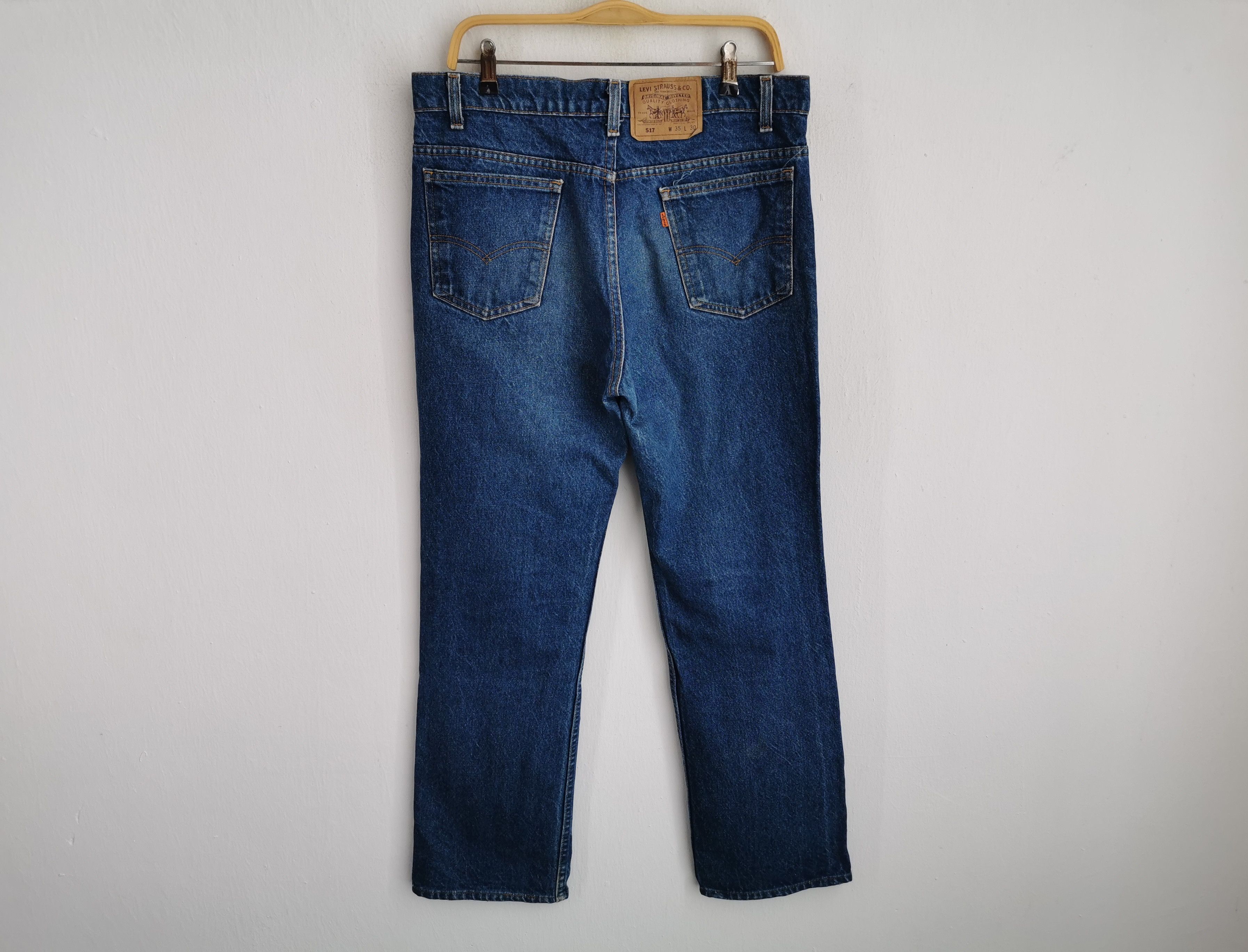 Levi's Vintage Levis Lot 517 Denim Jeans Made In USA Size 35/35x30 Size US 35 - 4 Thumbnail