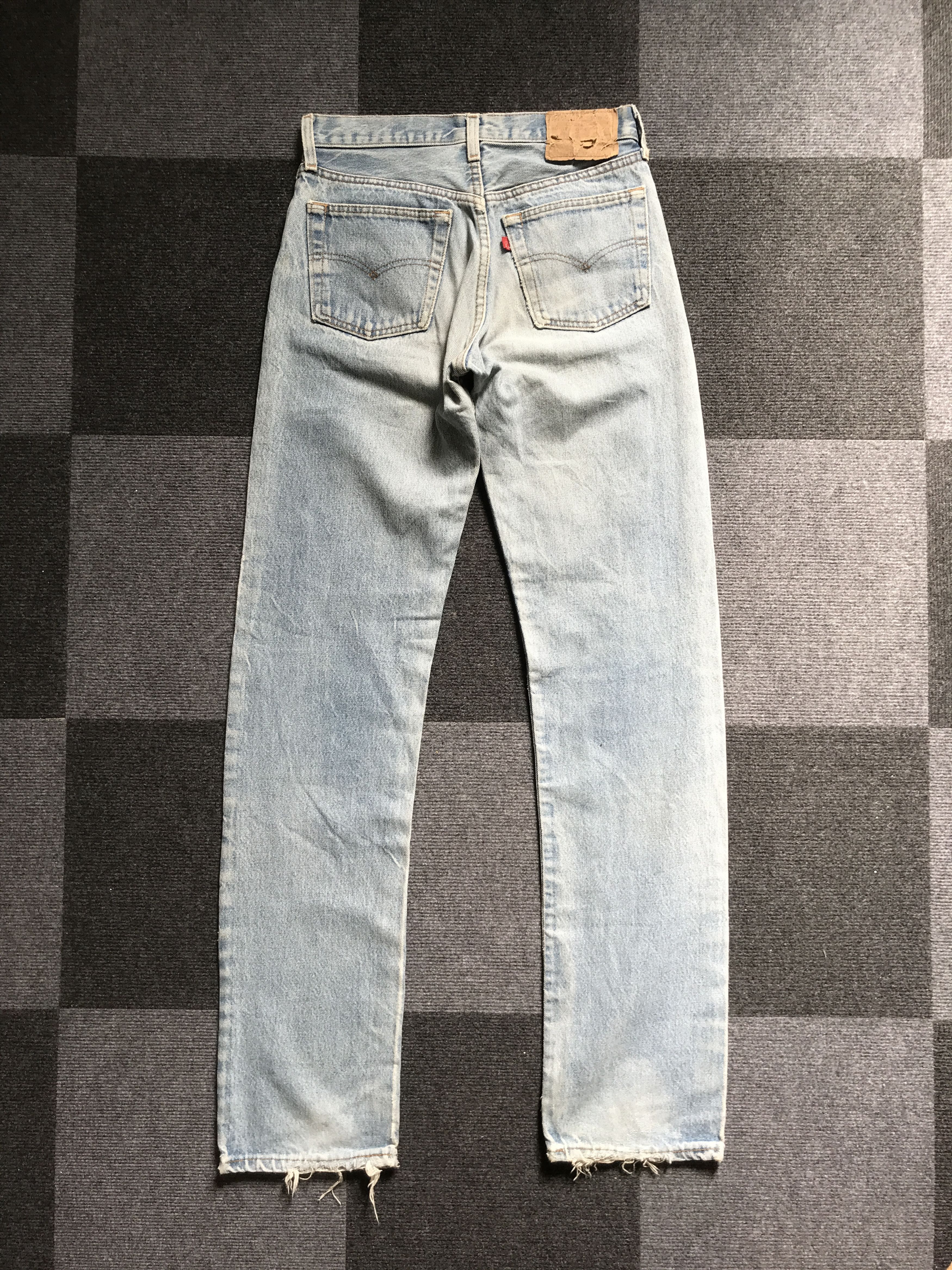Levi's VLEV91 - Vtg Levis 501 80s Side Dam Distressed Jeans Size US 27 - 11 Thumbnail