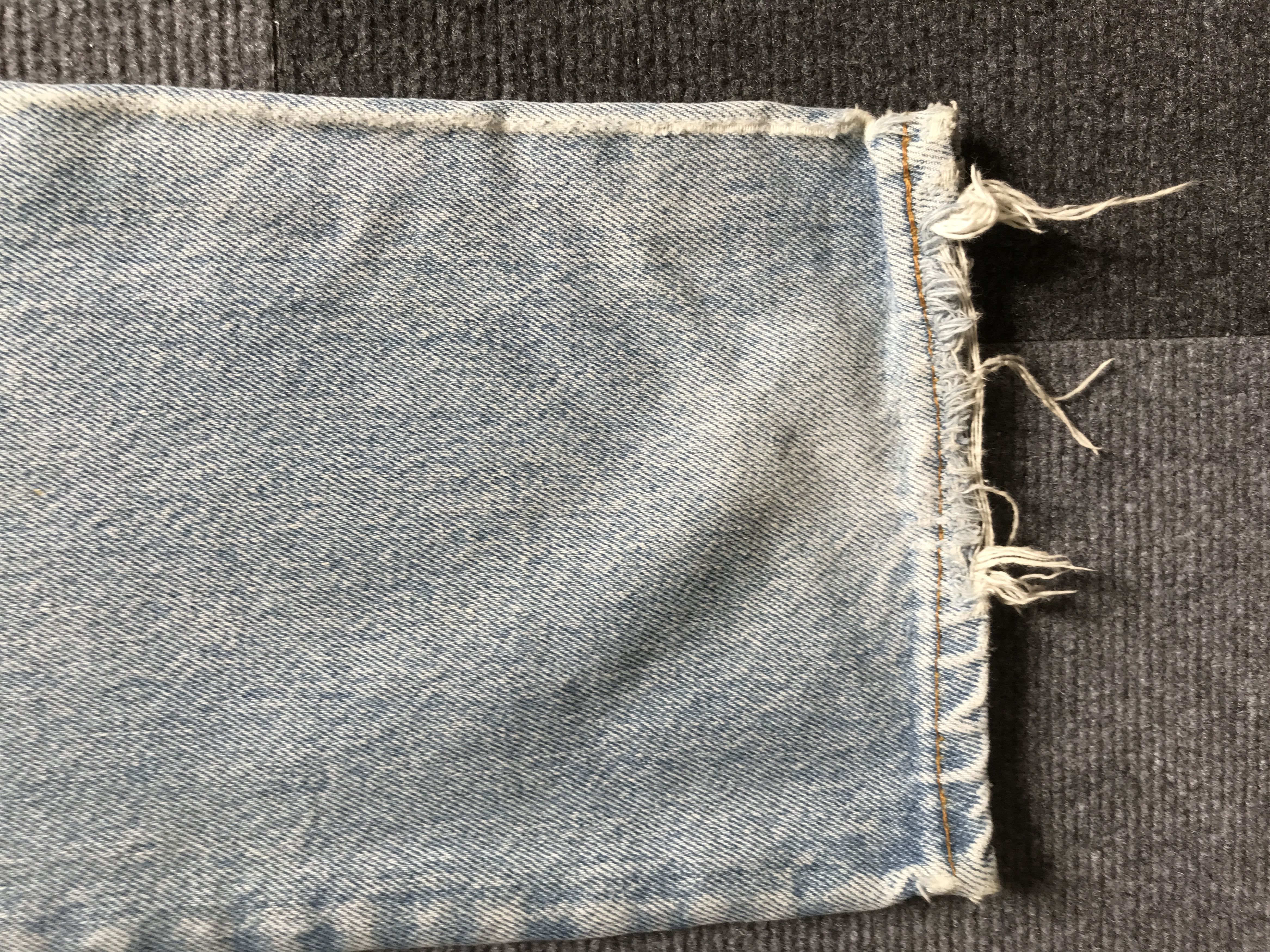 Levi's VLEV91 - Vtg Levis 501 80s Side Dam Distressed Jeans Size US 27 - 15 Thumbnail