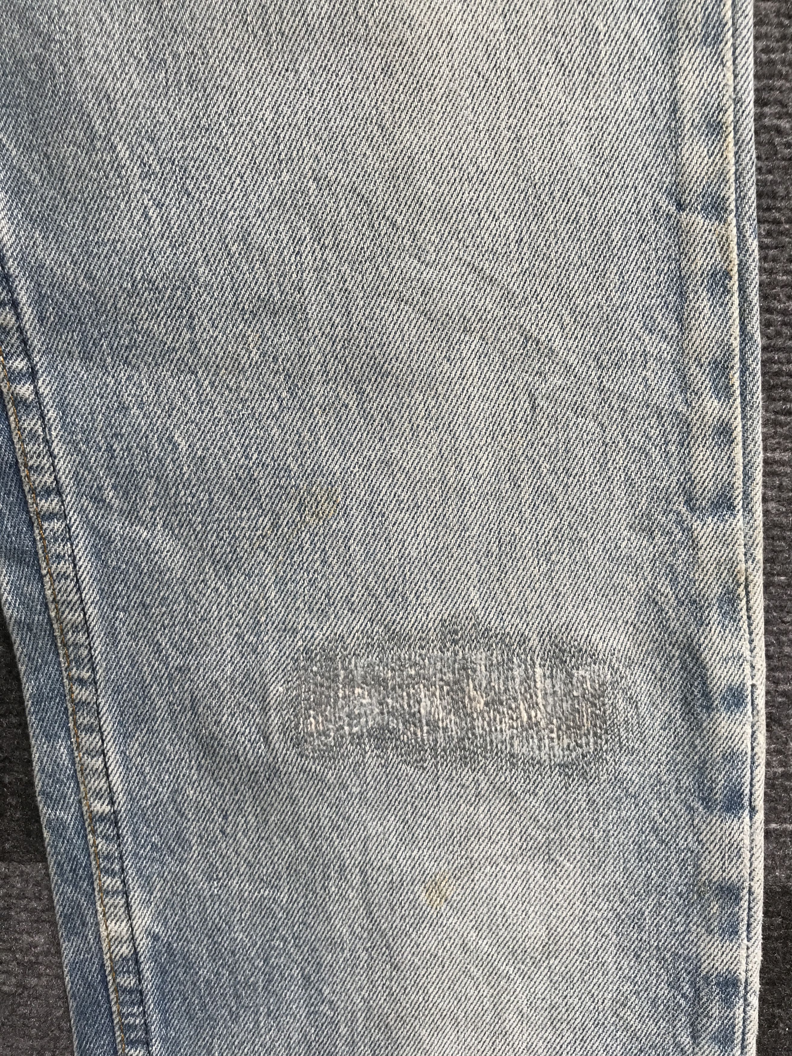 Levi's VLEV91 - Vtg Levis 501 80s Side Dam Distressed Jeans Size US 27 - 6 Thumbnail