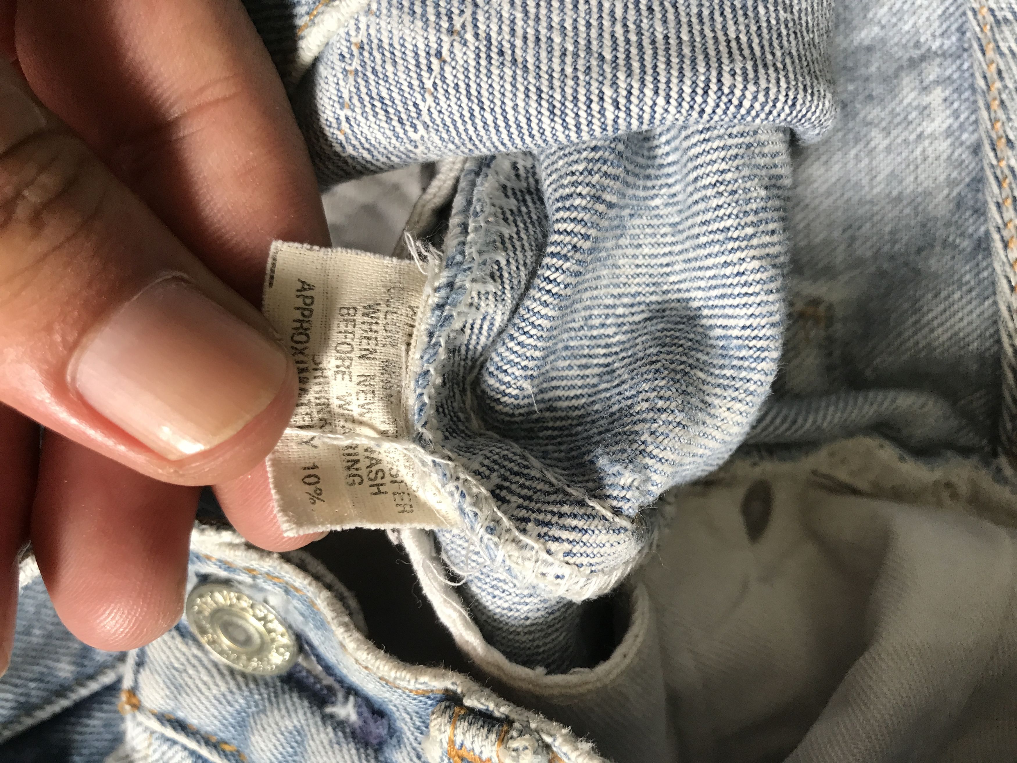 Levi's VLEV91 - Vtg Levis 501 80s Side Dam Distressed Jeans Size US 27 - 20 Thumbnail
