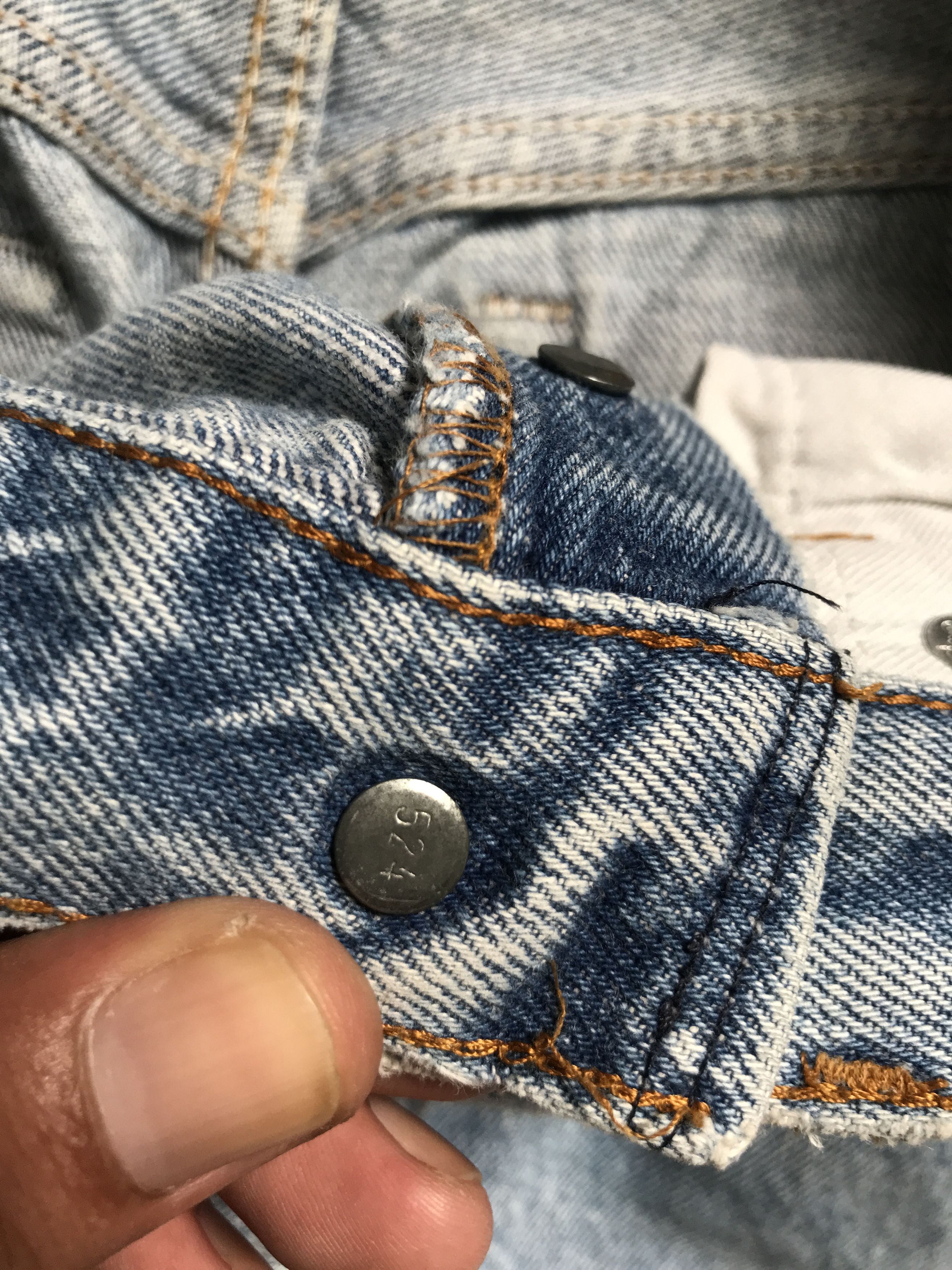 Levi's VLEV91 - Vtg Levis 501 80s Side Dam Distressed Jeans Size US 27 - 10 Thumbnail