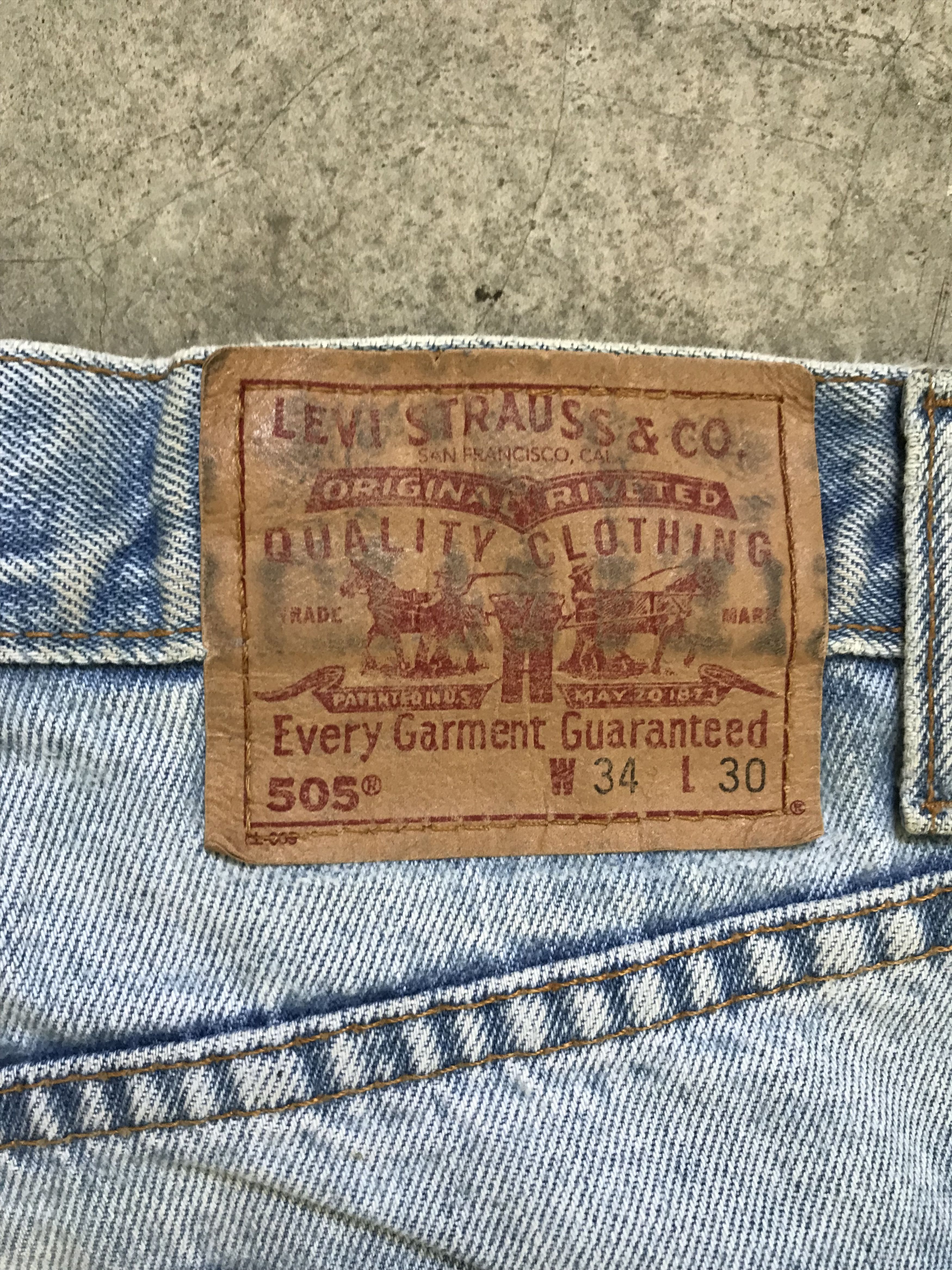 Levi's VLEV8 - Vintage Levis x Plaid Knee Distressed Denim Size US 34 / EU 50 - 16 Thumbnail