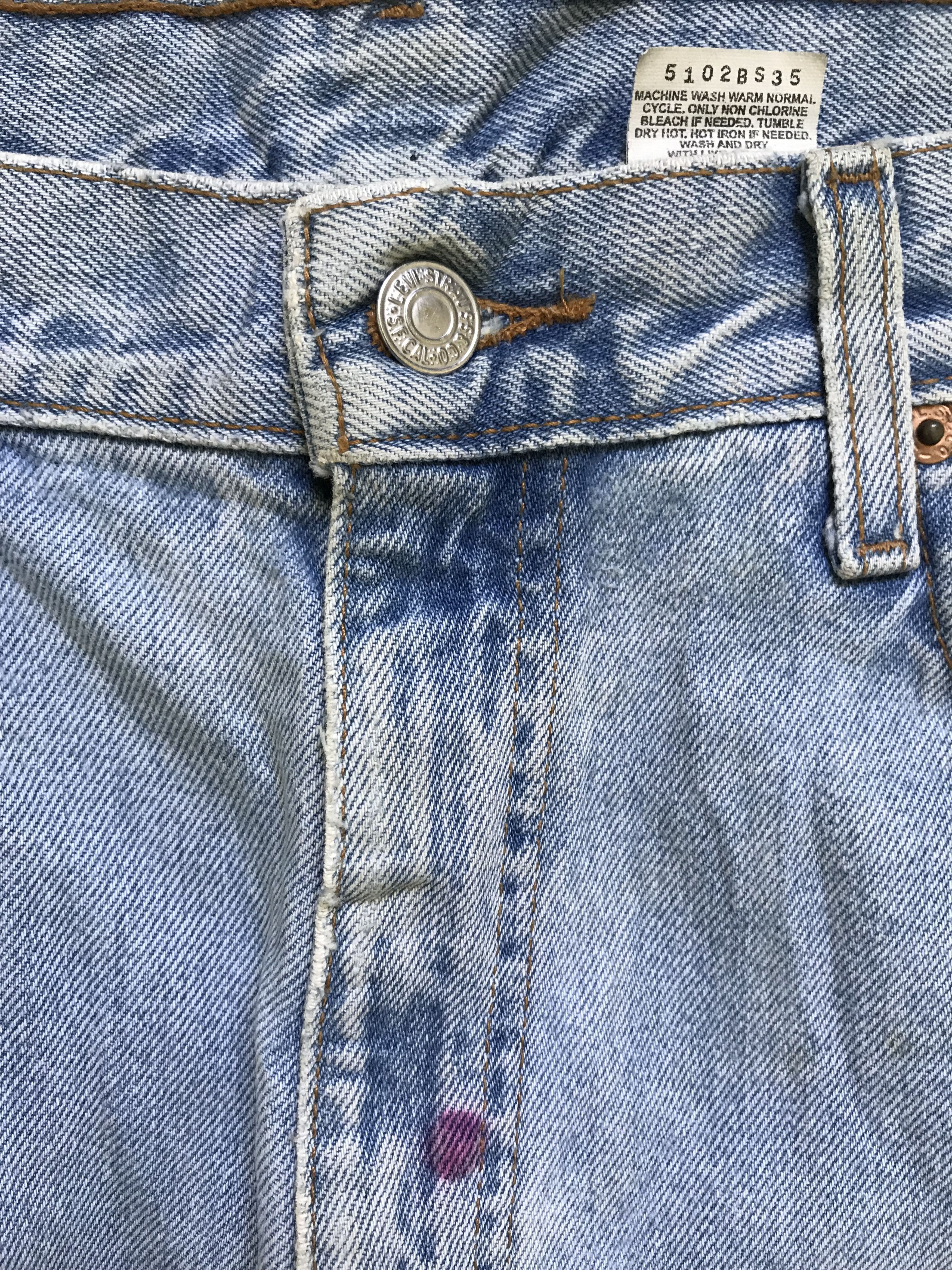 Levi's VLEV8 - Vintage Levis x Plaid Knee Distressed Denim Size US 34 / EU 50 - 7 Thumbnail