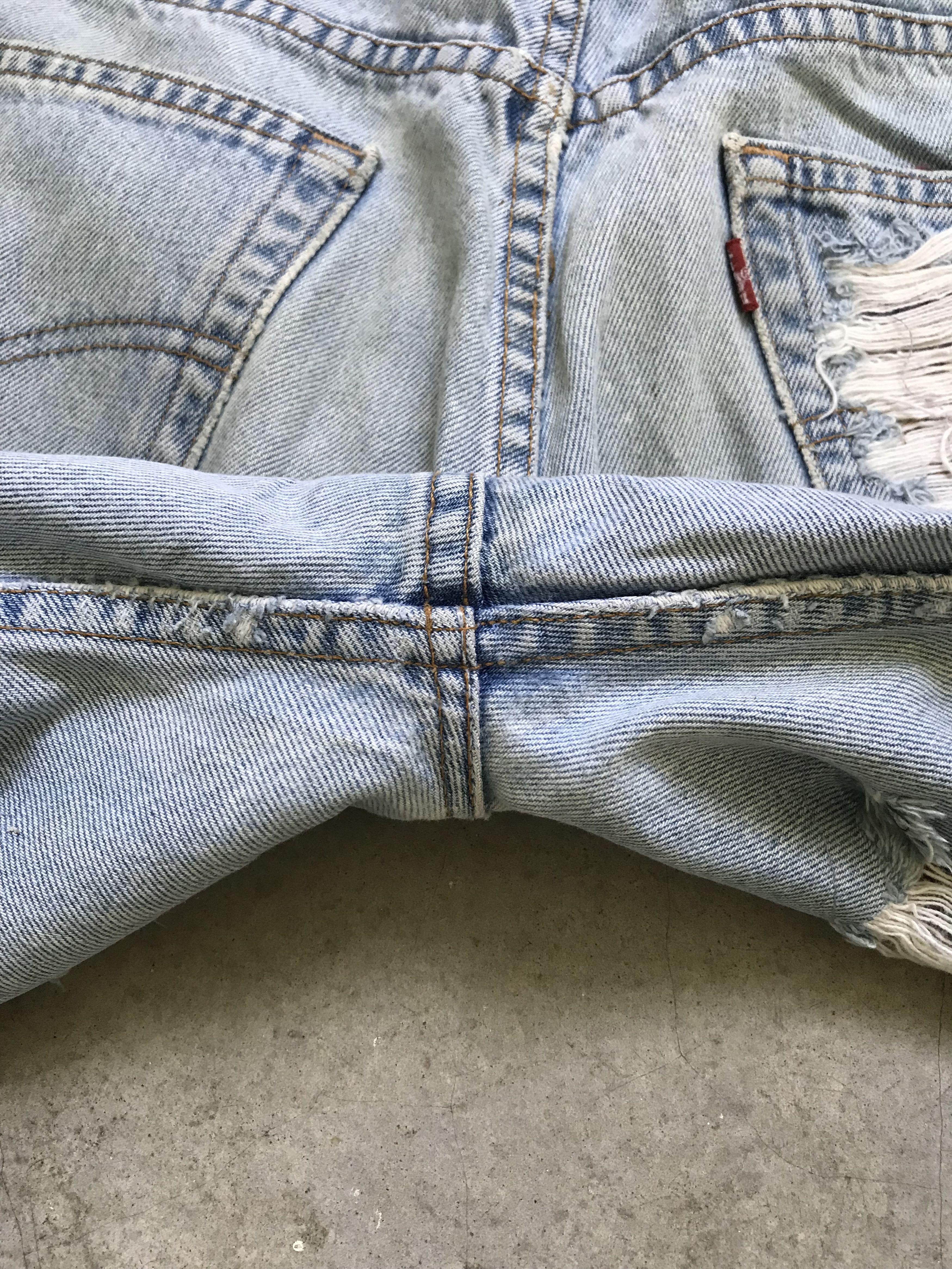 Levi's VLEV8 - Vintage Levis x Plaid Knee Distressed Denim Size US 34 / EU 50 - 17 Thumbnail