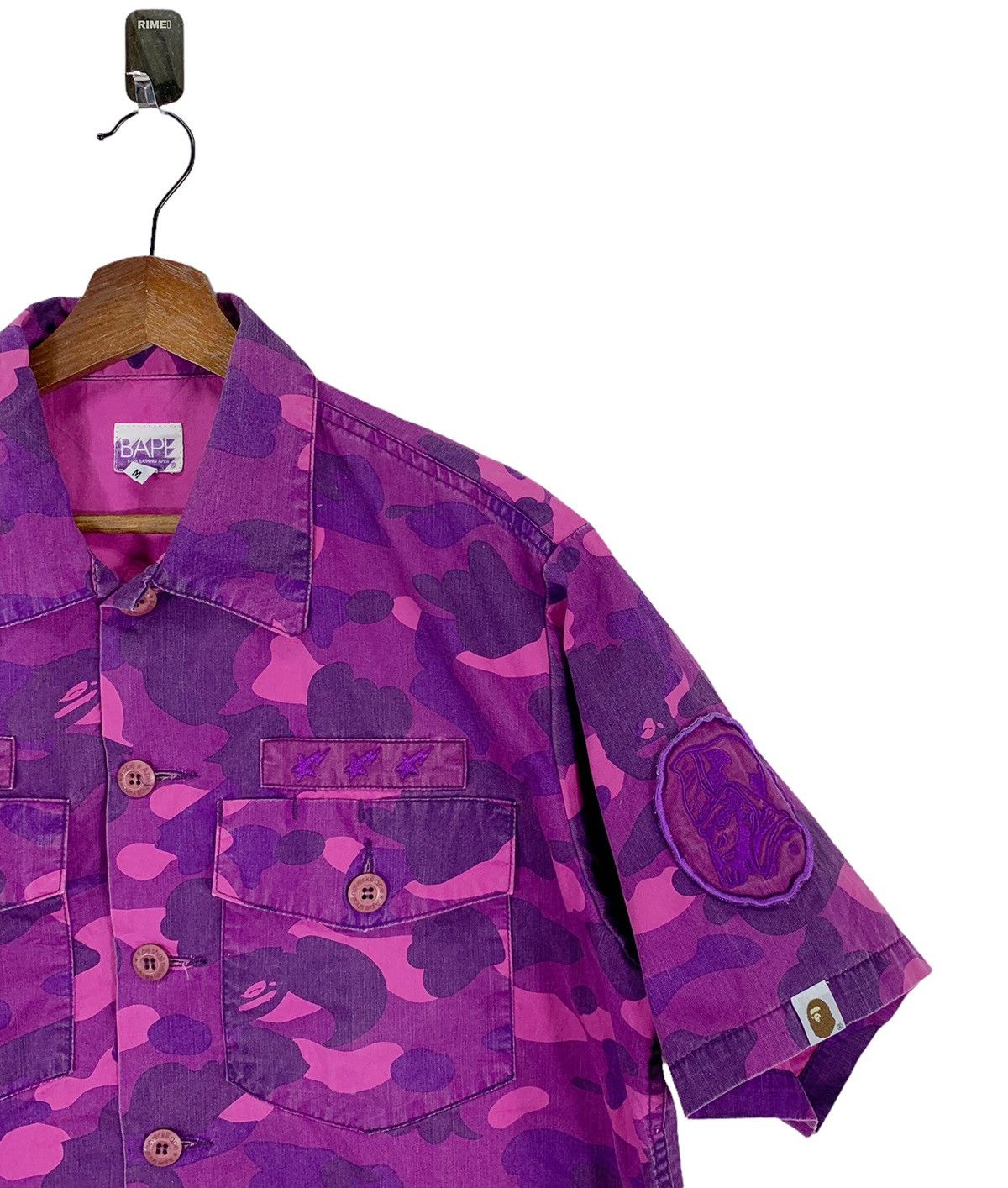 Bape COLOR CAMO MILITARY S/S SHIRT Size US M / EU 48-50 / 2 - 6 Thumbnail