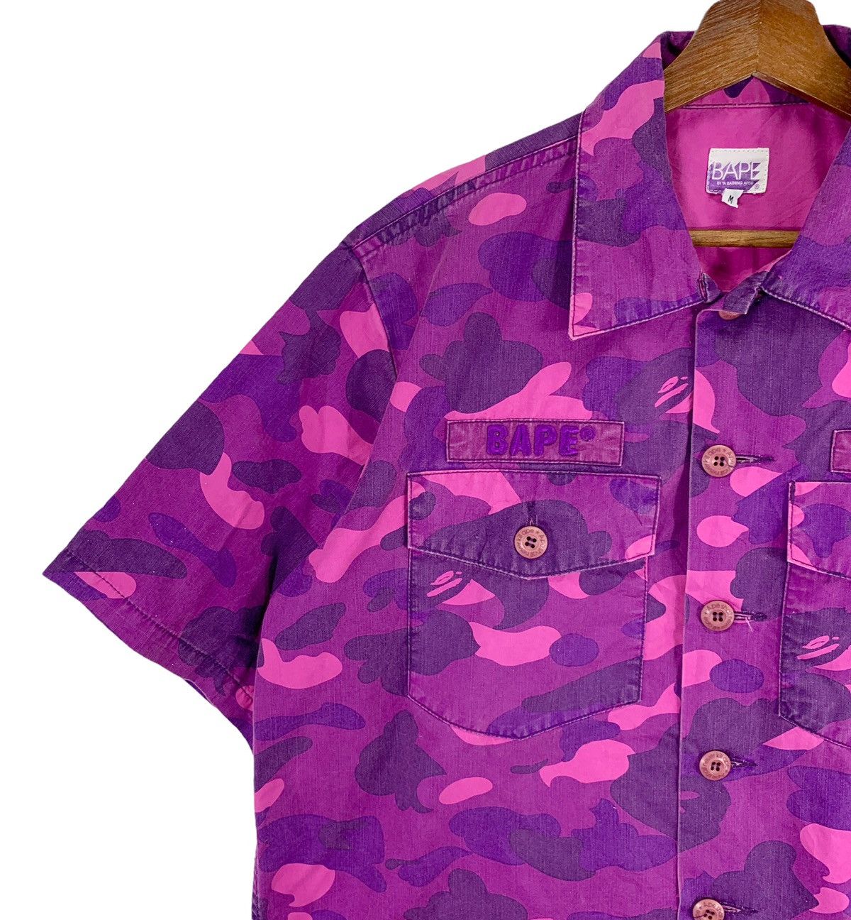 Bape COLOR CAMO MILITARY S/S SHIRT Size US M / EU 48-50 / 2 - 7 Thumbnail