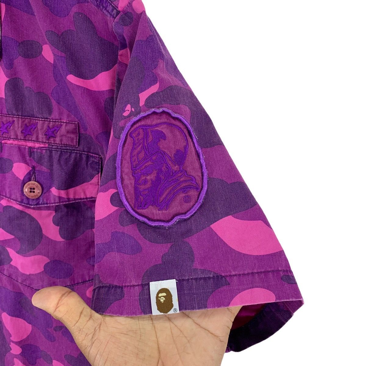 Bape COLOR CAMO MILITARY S/S SHIRT Size US M / EU 48-50 / 2 - 5 Thumbnail