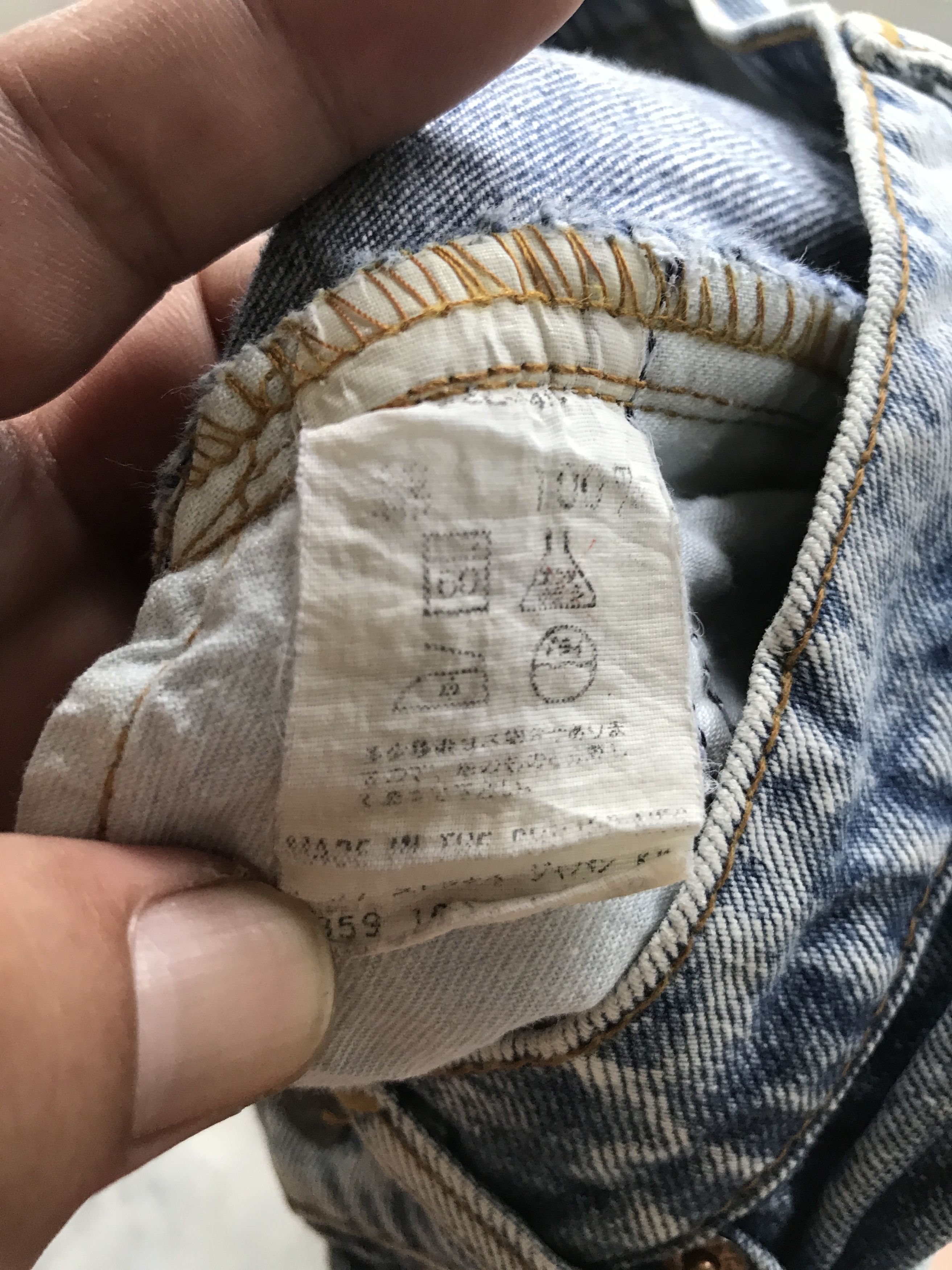 Levi's × Vintage VLEV19 - Levis Acid Washed Denim Size US 28 / EU 44 - 14 Thumbnail