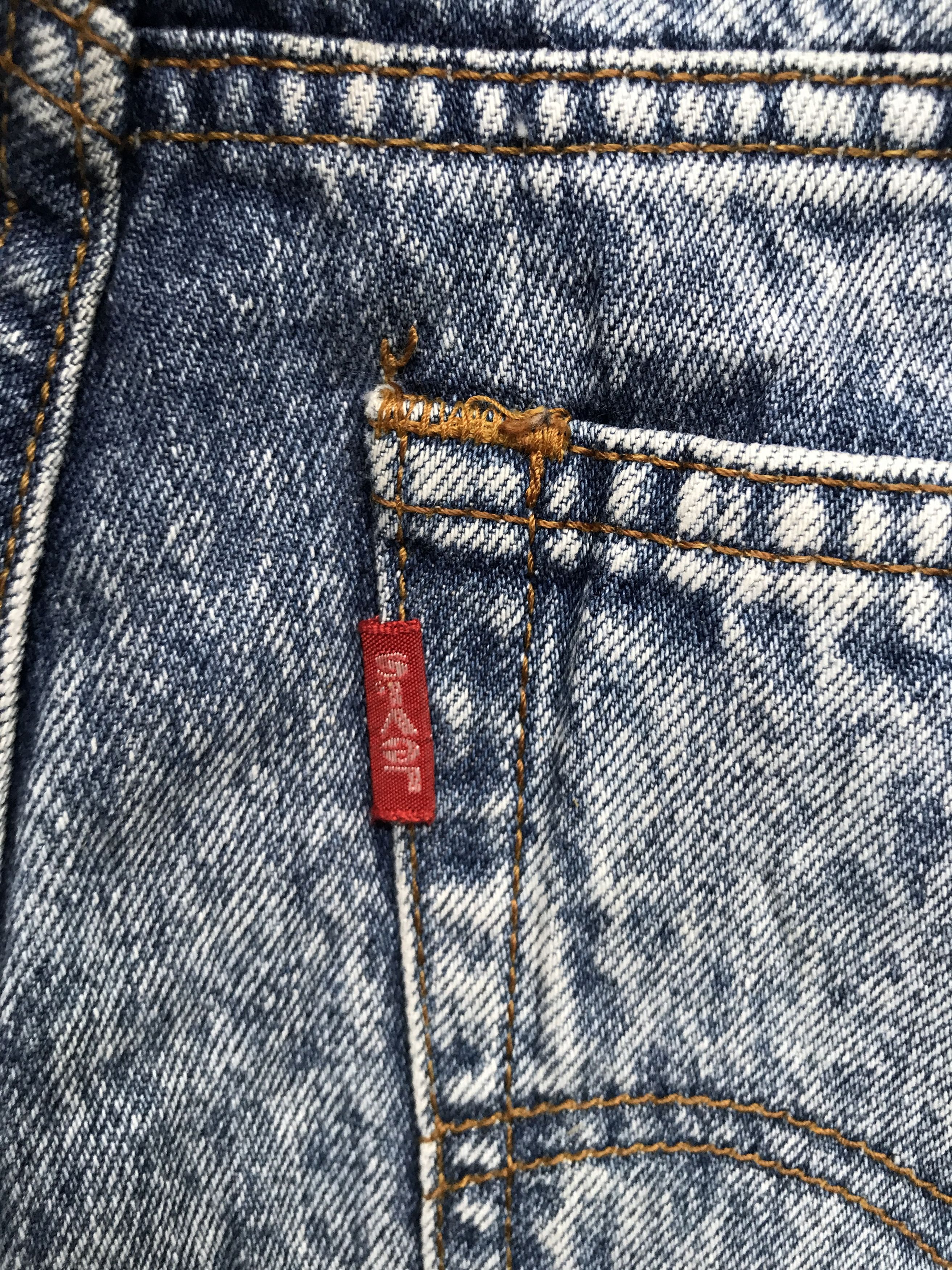 Levi's × Vintage VLEV19 - Levis Acid Washed Denim Size US 28 / EU 44 - 13 Thumbnail