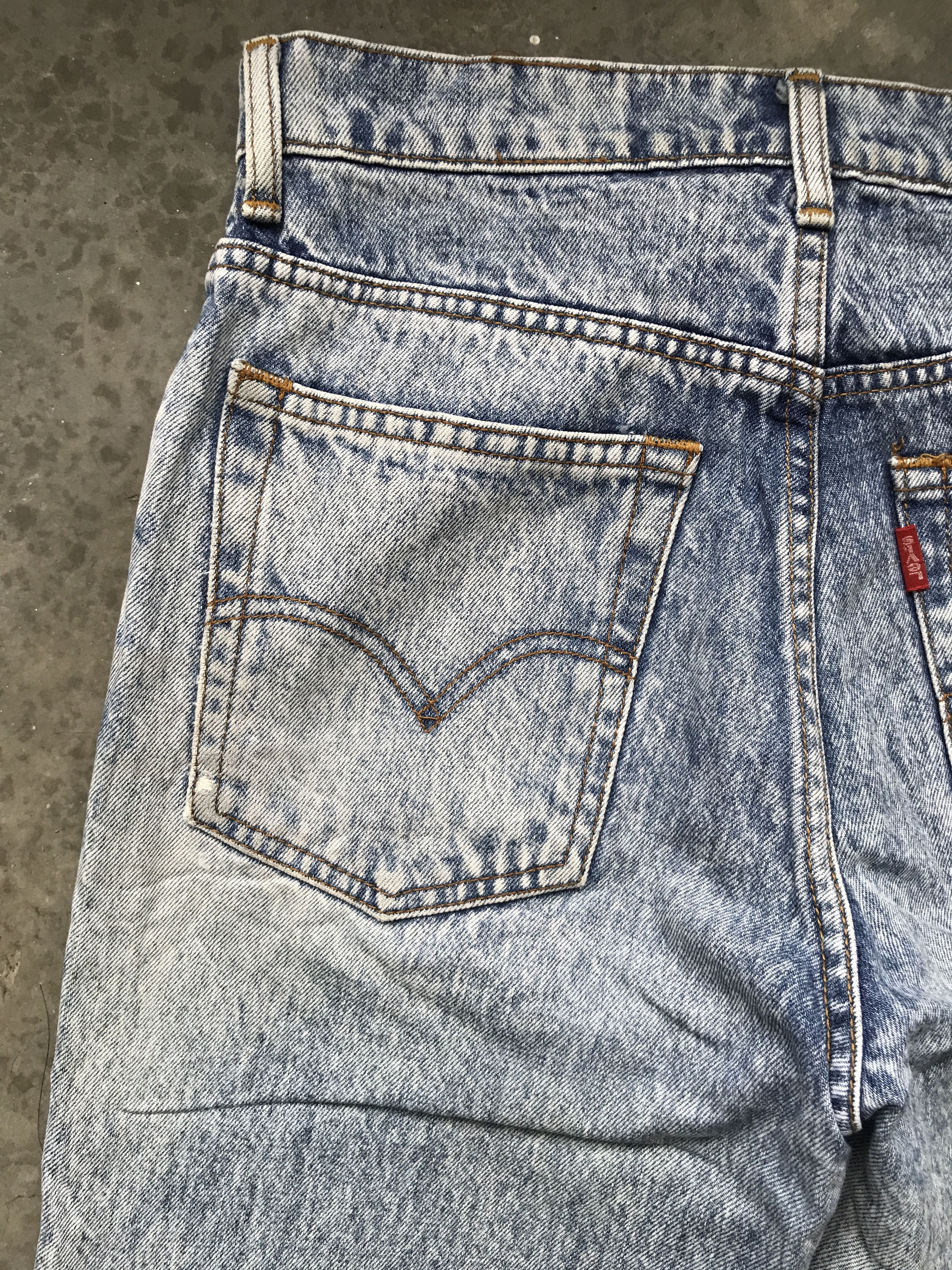 Levi's × Vintage VLEV19 - Levis Acid Washed Denim Size US 28 / EU 44 - 9 Thumbnail