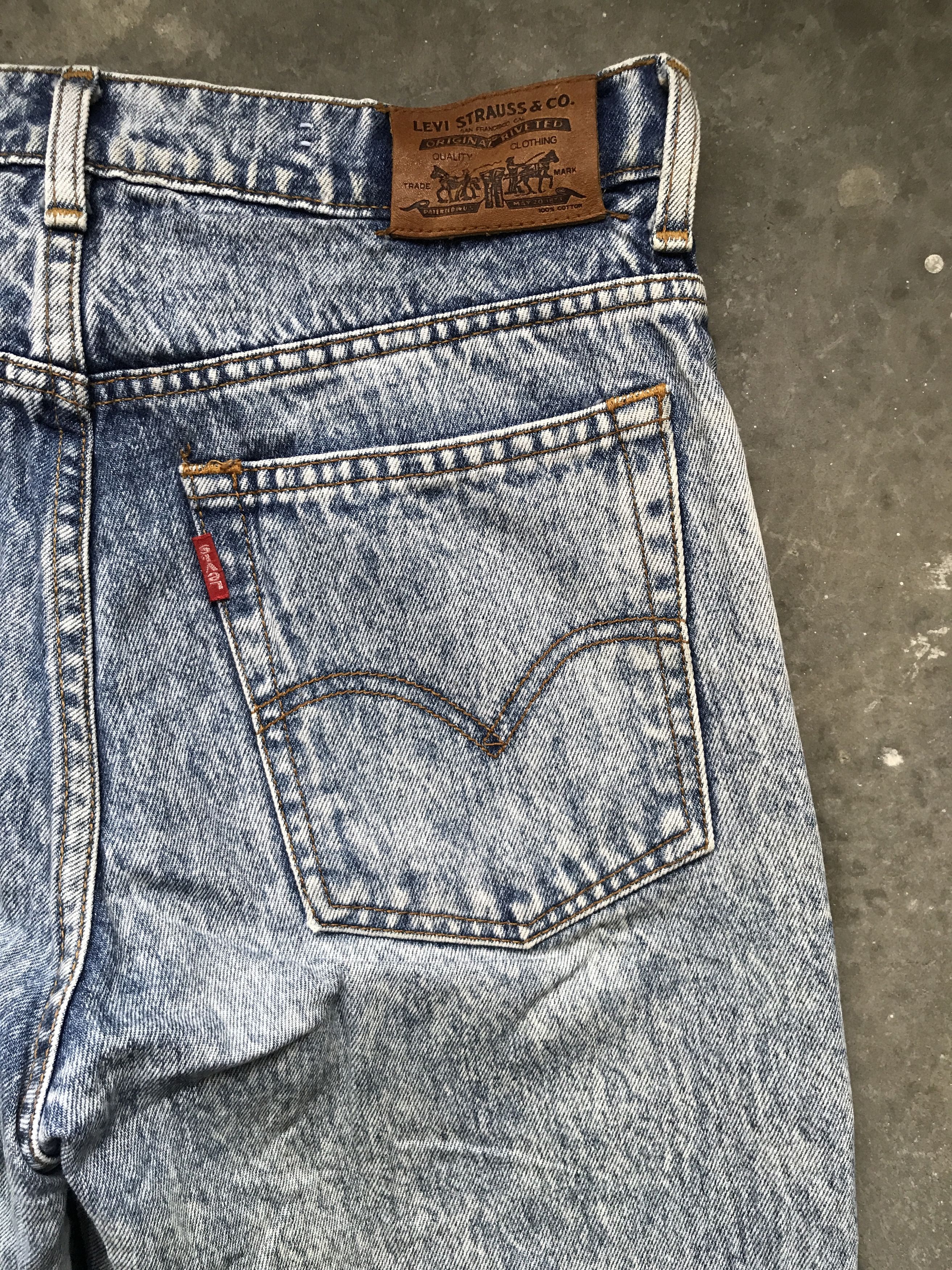 Levi's × Vintage VLEV19 - Levis Acid Washed Denim Size US 28 / EU 44 - 8 Thumbnail